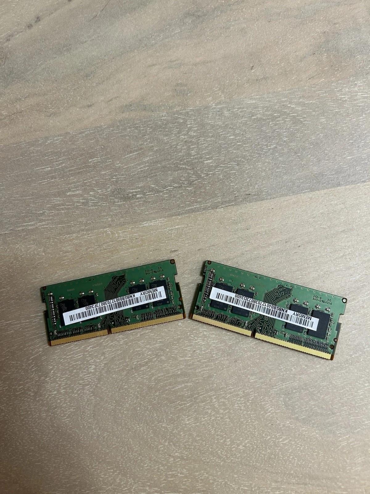 16GB (2x8GB) Micron DDR4 SODIMM Laptop RAM PC4-2400T1Rx8 MTA8ATF1G64HZ