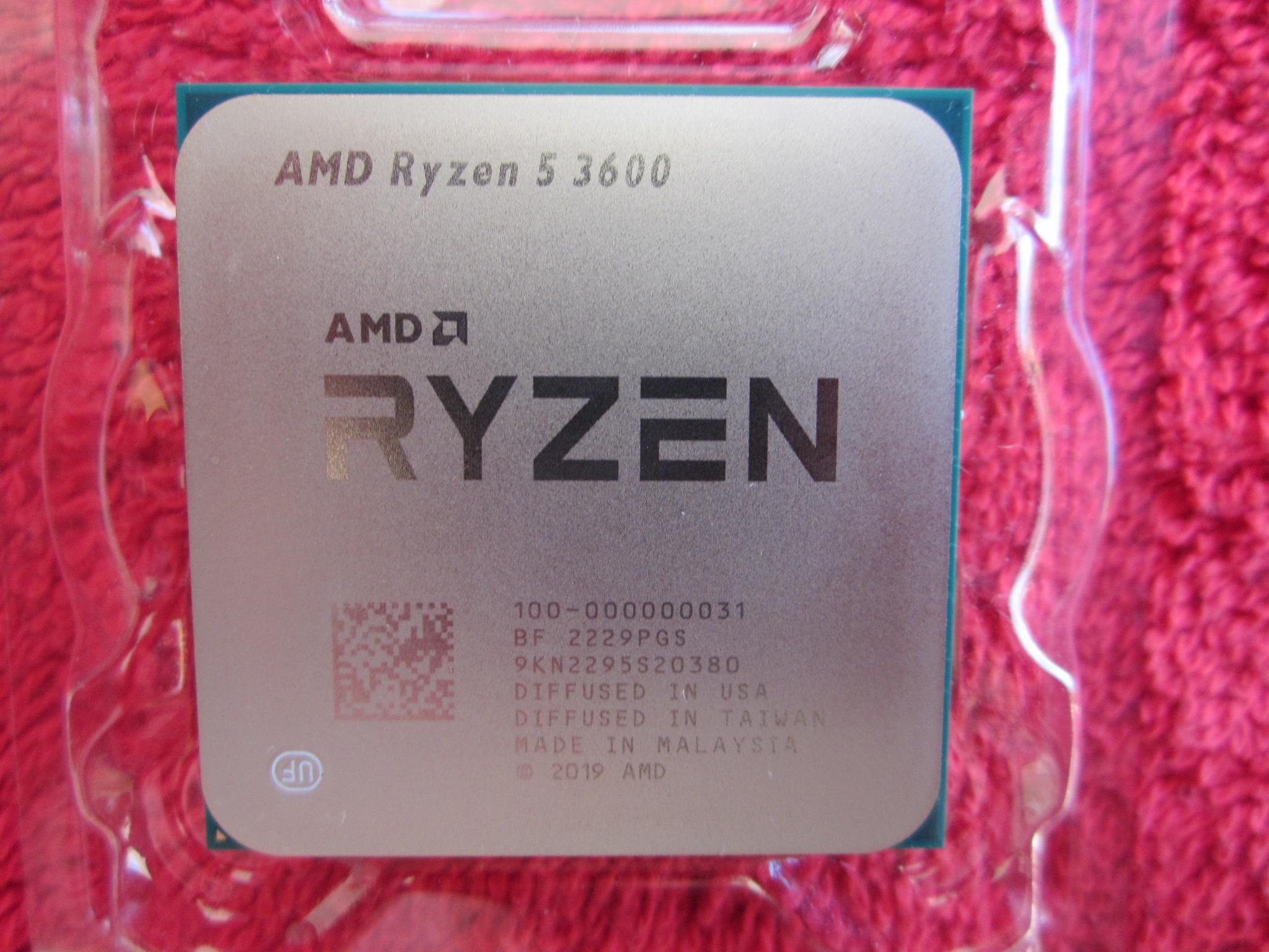 AMD Ryzen 5 3600 3.6GHz AM4 CPU with Cooler