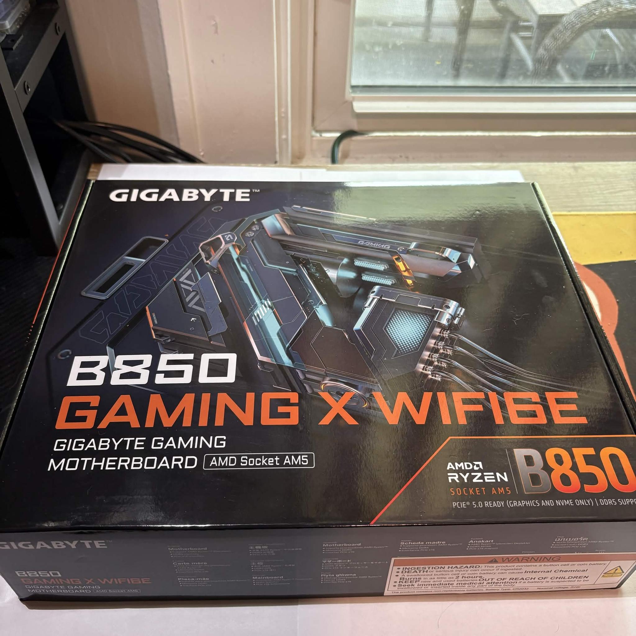 Gigabyte B850 Gaming X WiFi AM5 DDR5 Motherboard New/Open Box (ED)