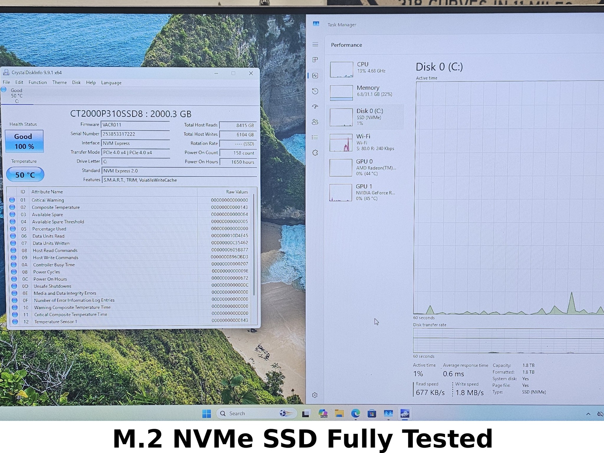 2TB NVMe M.2 SSD Crucial P310 Gen4