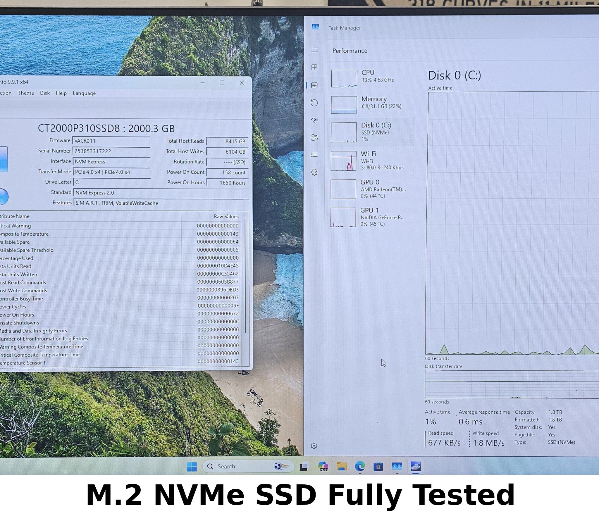 2TB NVMe M.2 SSD Crucial P310 Gen4