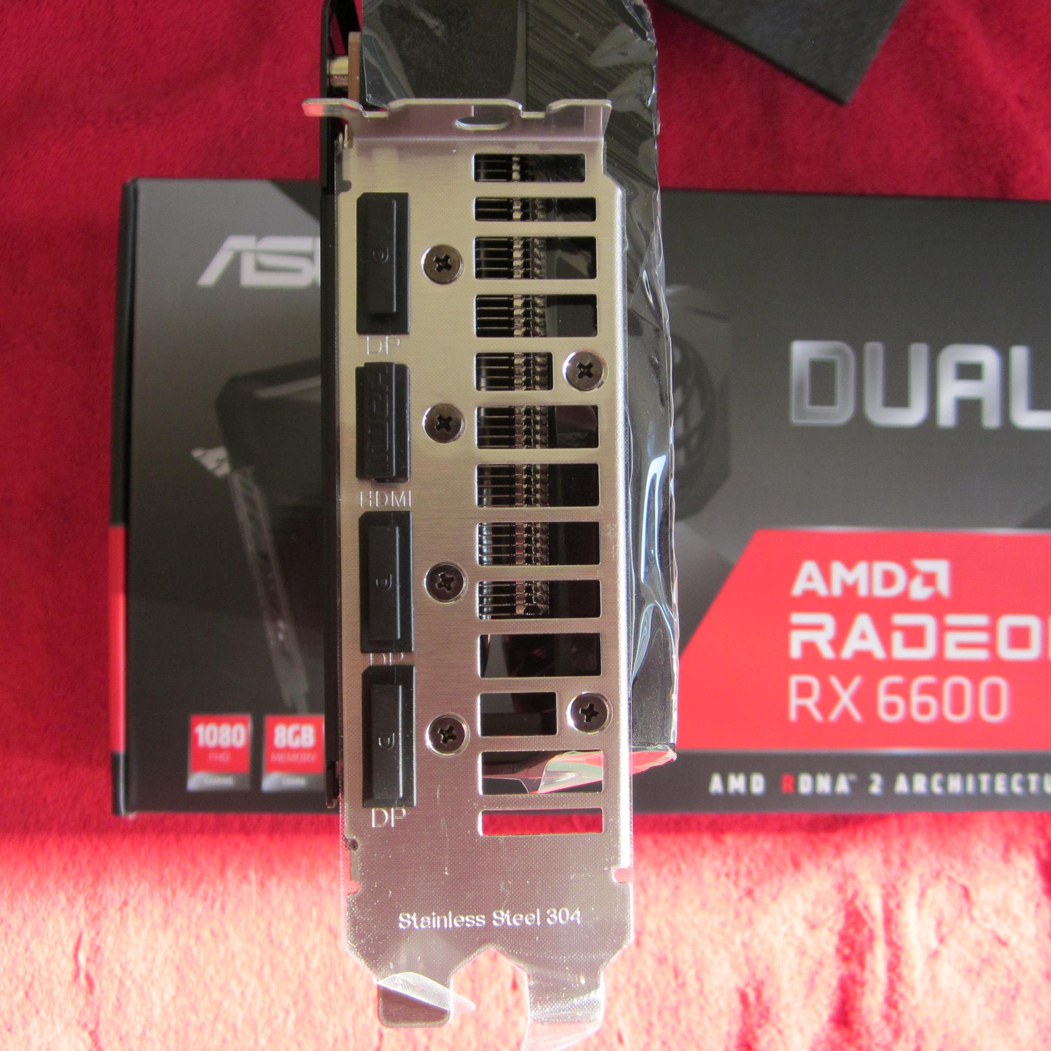 ASUS DUAL AMD Radeon RX 6600 8GB Video Card