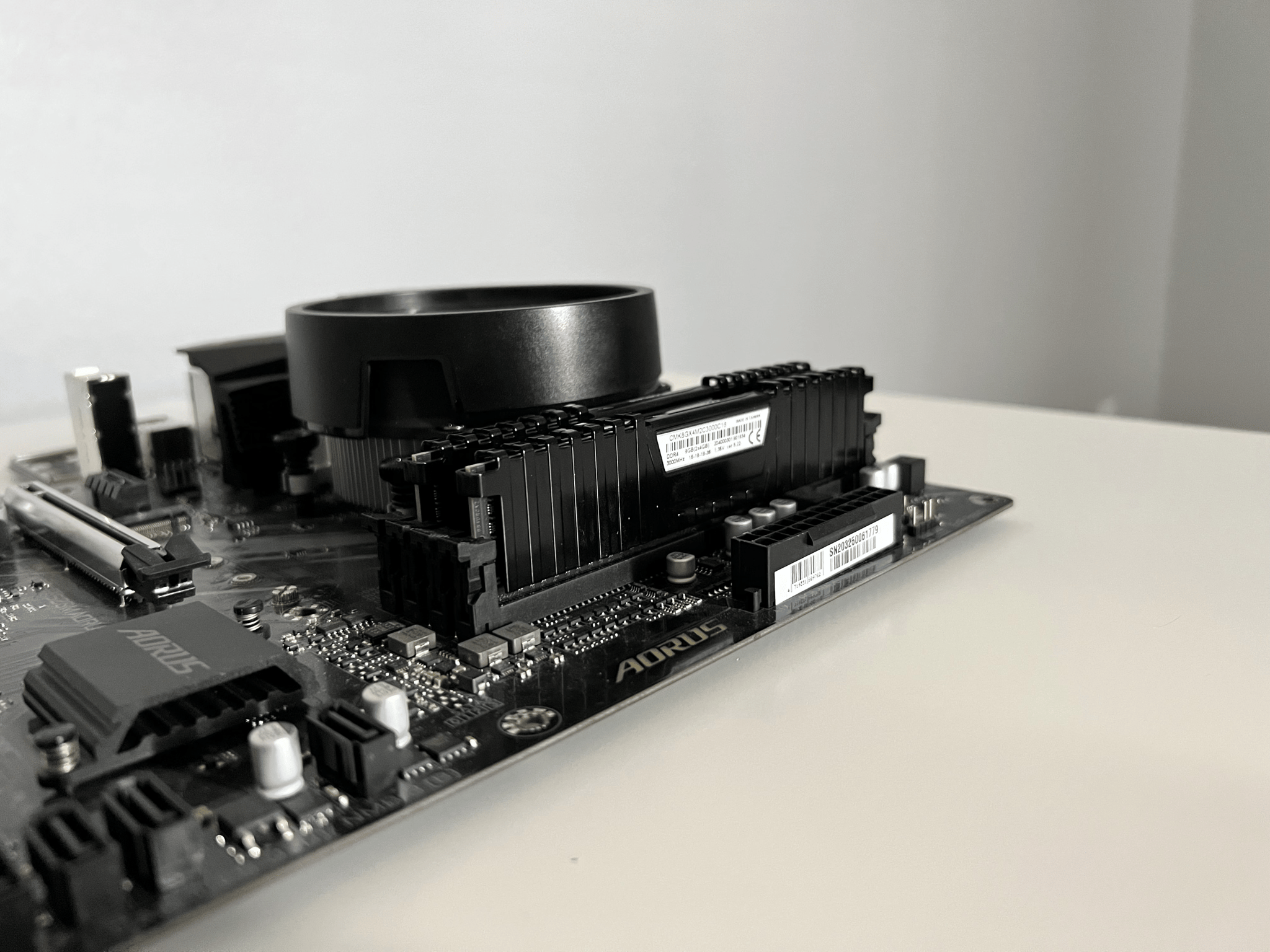 Mobo, CPU, RAM Combo [Aorus A520m, Ryzen 3100, 2x4GB 3000mhz RAM]