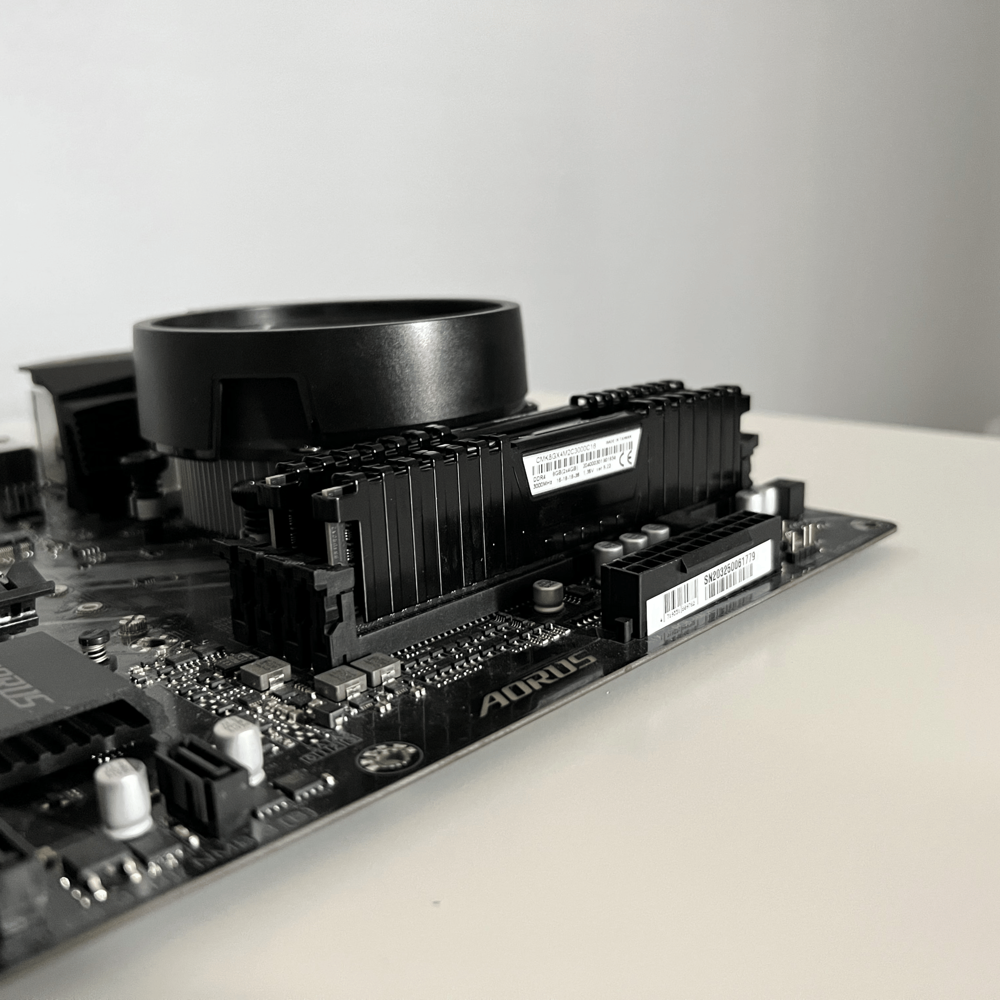 Mobo, CPU, RAM Combo [Aorus A520m, Ryzen 3100, 2x4GB 3000mhz RAM]
