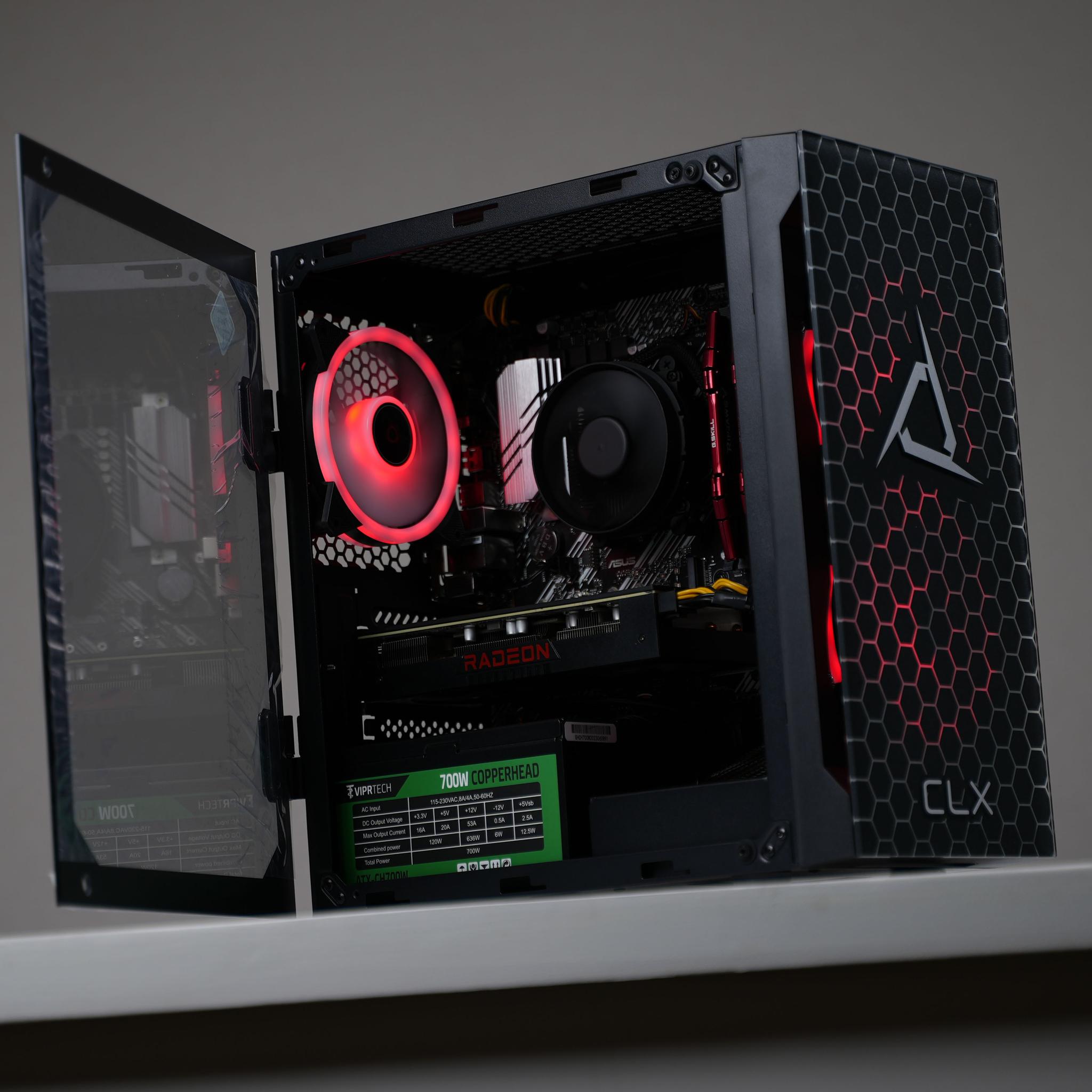 “6000FORM” RX 6600XT Ryzen 5 5600G 16GB .5TB Windows 11 PRO Gaming PC Powerhouse