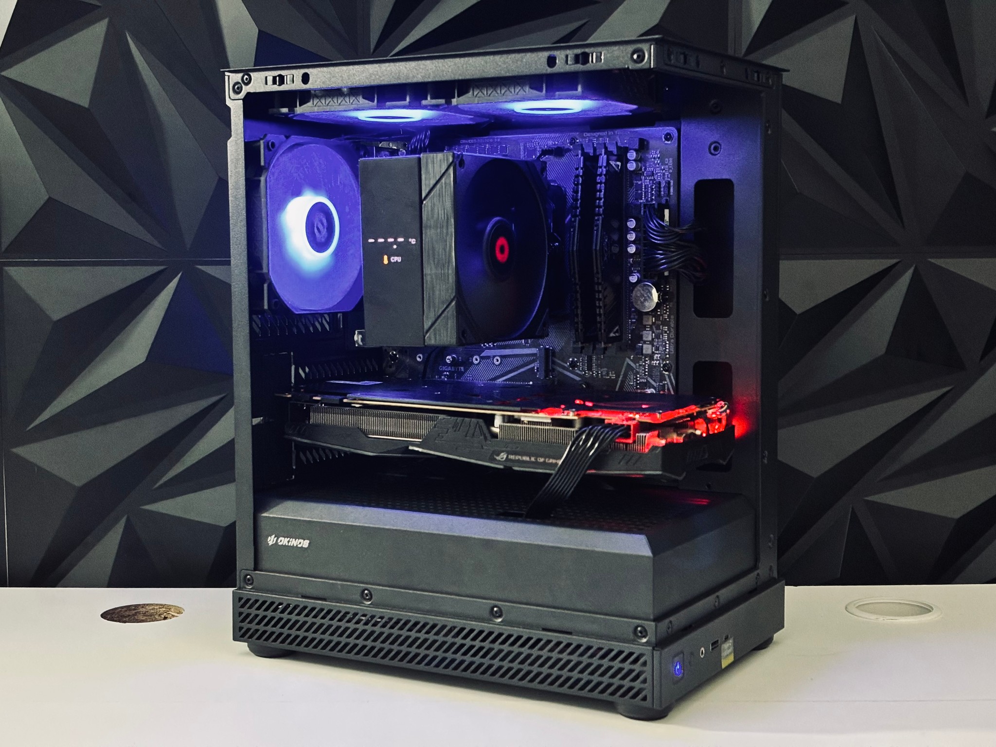 🧡🖤 Black Gaming PC - GTX 1070 / Ryzen 5 3600 / 16GB RAM  🖤🧡