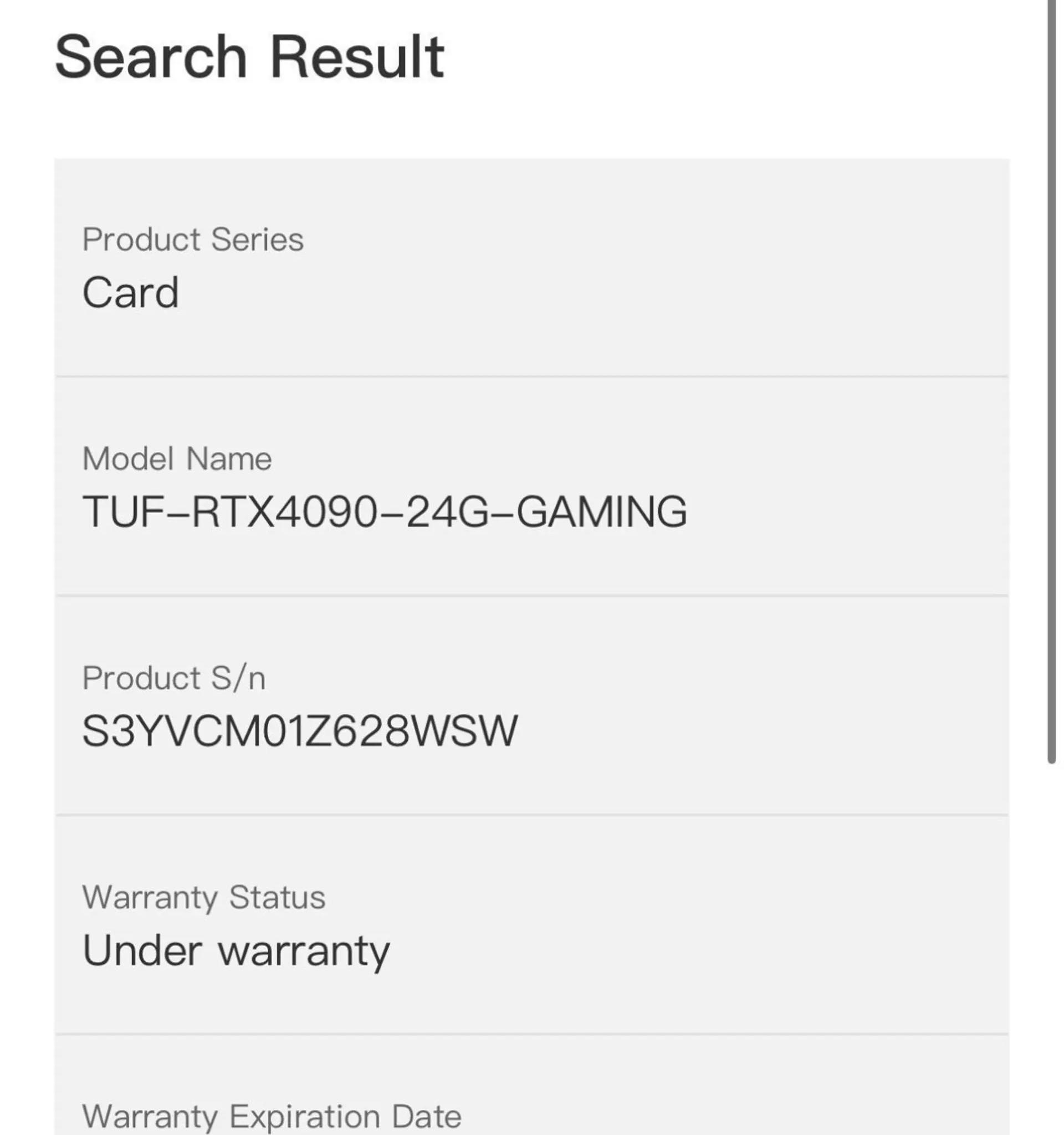 ASUS TUF GAMING OC GeForce RTX 4090