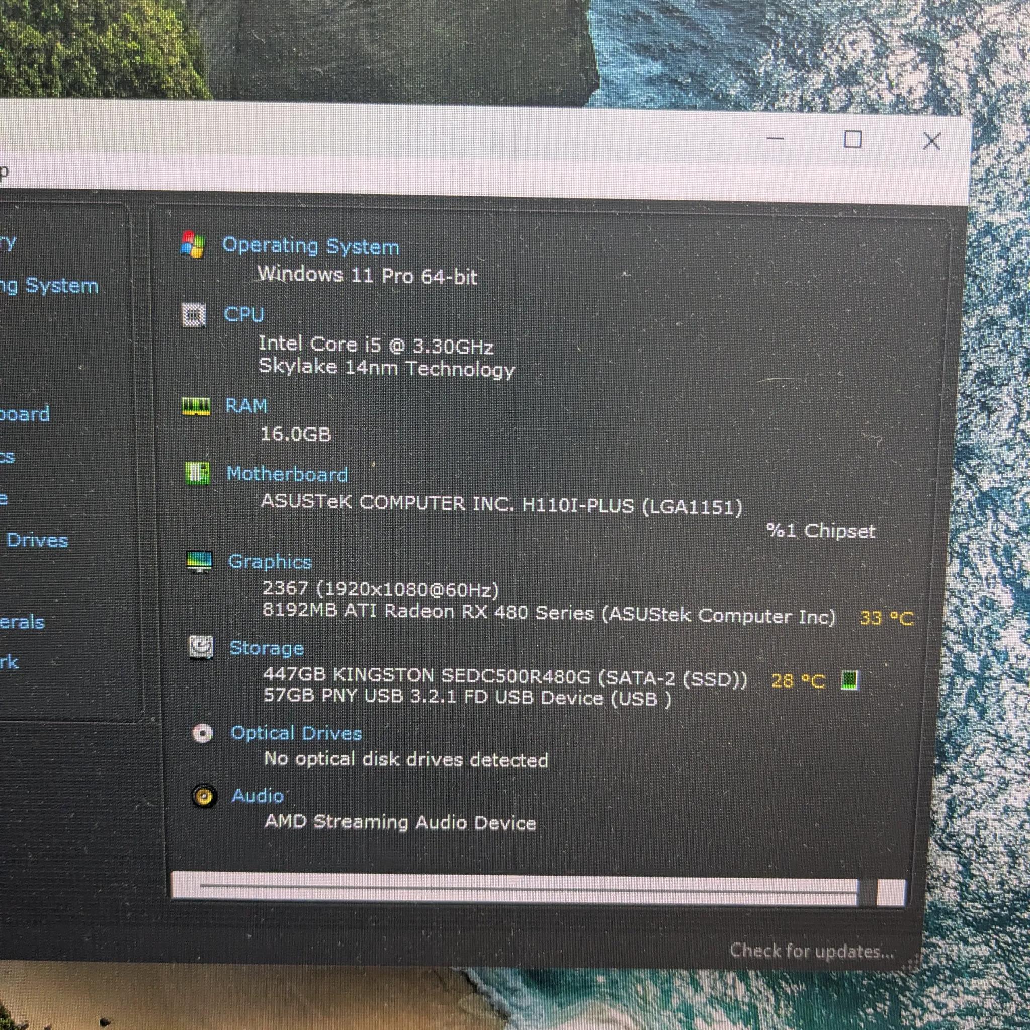 Windows 11 | Marvel Rivals Ready | i5-6600, 16GB RAM, RX 480 8GB, 480GB SSD