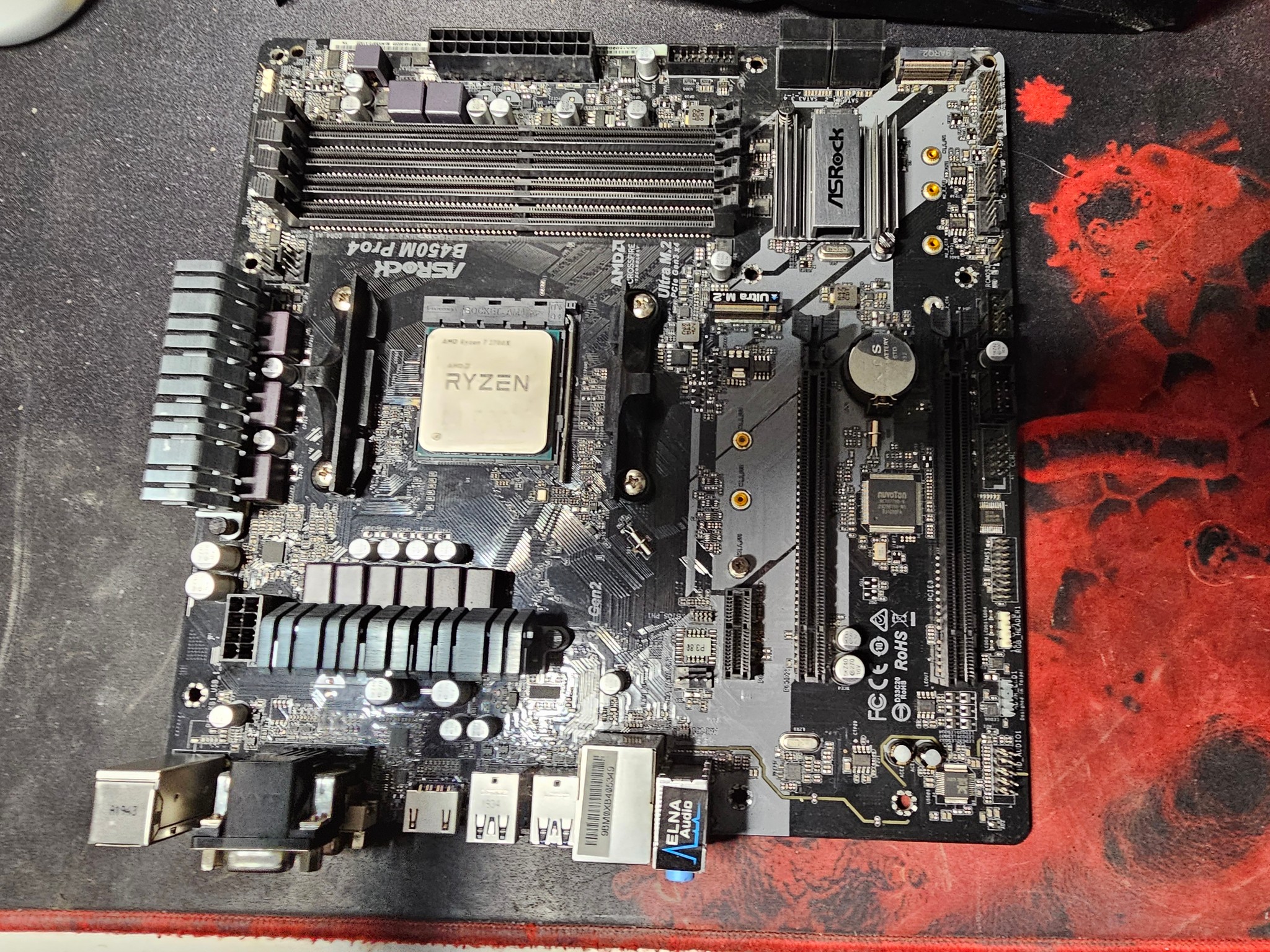 Asrock B450M Pro 4 version 1 with Ryzen 7 3700X