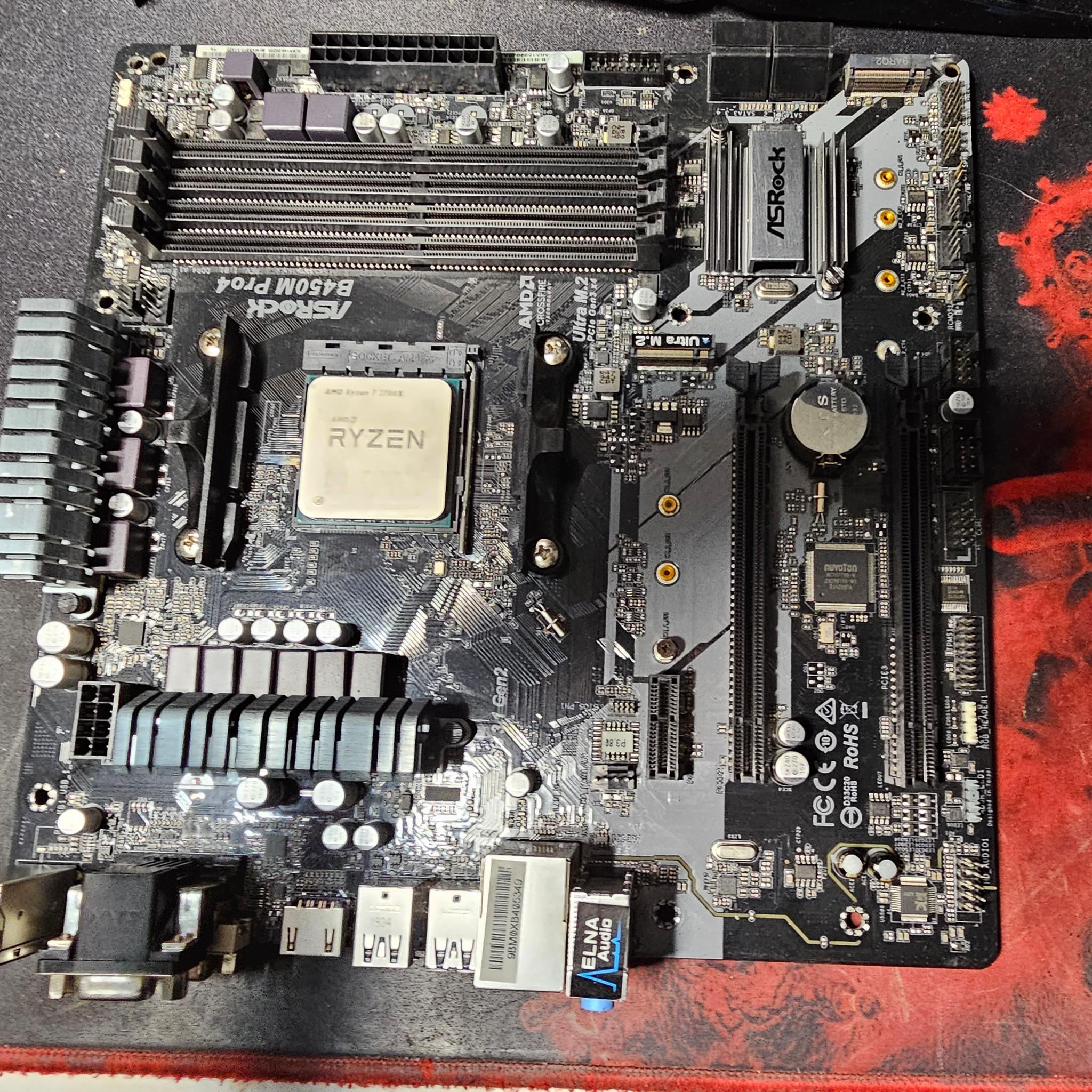 Asrock B450M Pro 4 version 1 with Ryzen 7 3700X