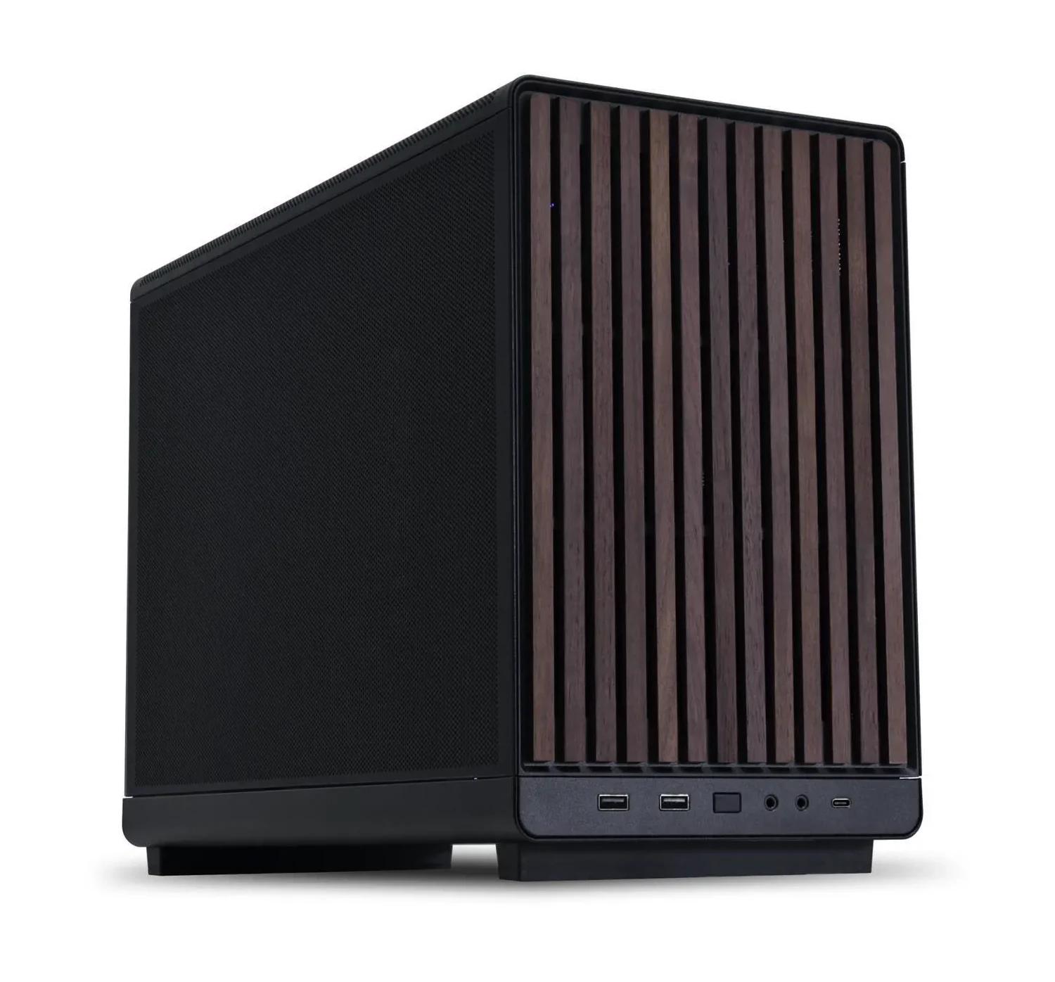 Lian Li A3-mATX Wood Edition Micro ATX Case Supports 360mm AIO Cooler & 415mm GPU | Black