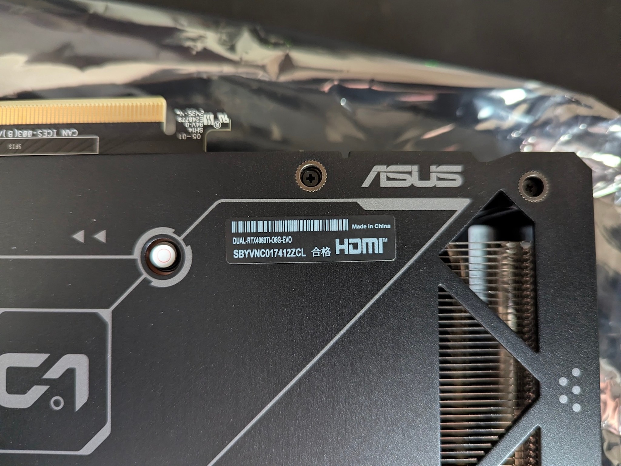 ASUS - Dual NVIDIA GeForce RTX 4060TI Overclock EVO 8GB GDDR6