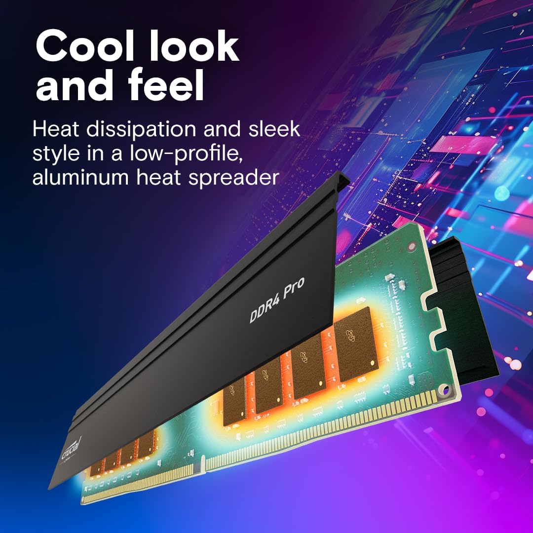 Crucial Pro DDR4 Desktop Memory 32GB DDR4-3200 (2x16GB) - Image 4