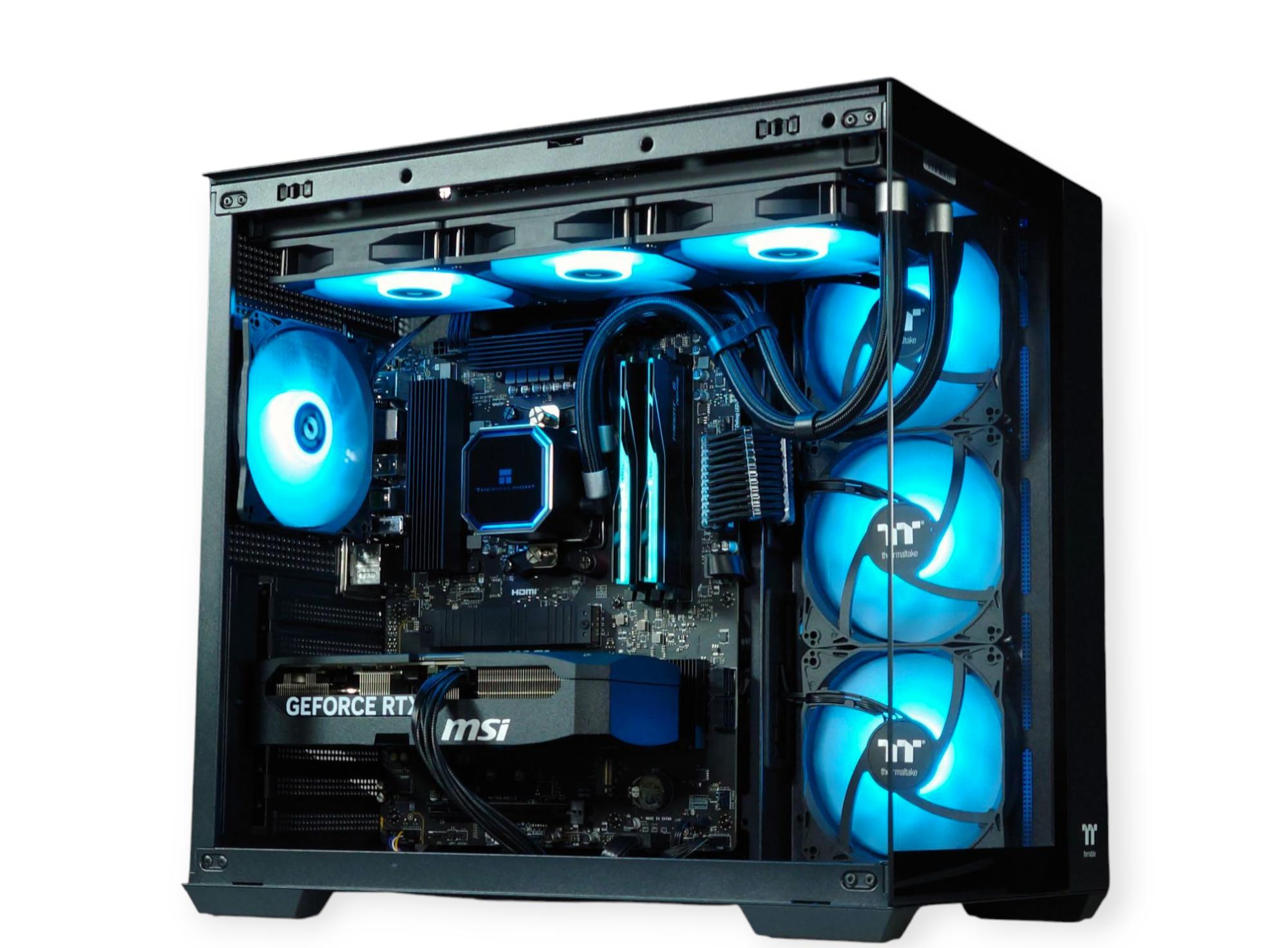 🌌 ☄️Liquid Cooled Gaming PC☄️Nvidia RTX 5060 Ti 16GB🌌AMD Ryzen 7 7700🌌32GB DDR5🌌1TB NVME