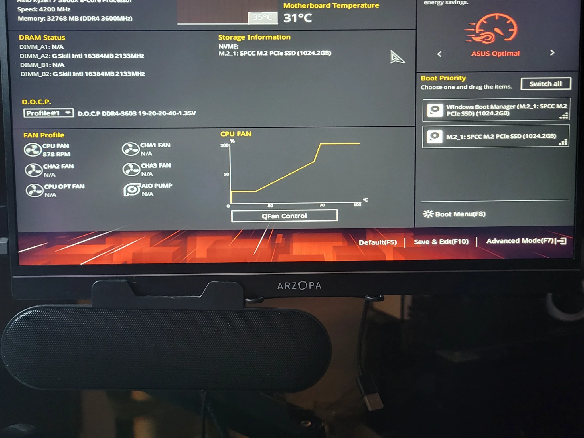 🎮 Ultimate COMBO! ⚙️ Ryzen 7 5800X | ROG STRIX B550-F | G.Skill Ripjaw 32GB | 1tb m.2 💥