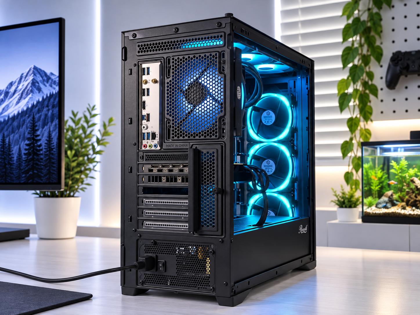🌊 AQUATIC Gaming PC | RTX 3060 Ti | Ryzen 5 5600x | 32GB DDR4 | 240GB SSD + 1TB HDD | FREE SHIP