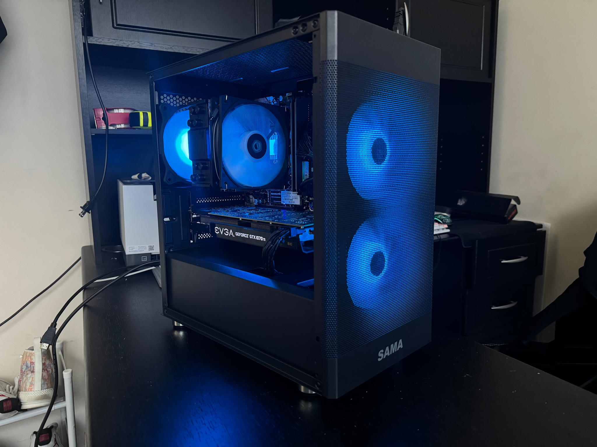 🌀💙🦋 Ryzen 5 3600 Gtx 1070 TI Gaming Computer!