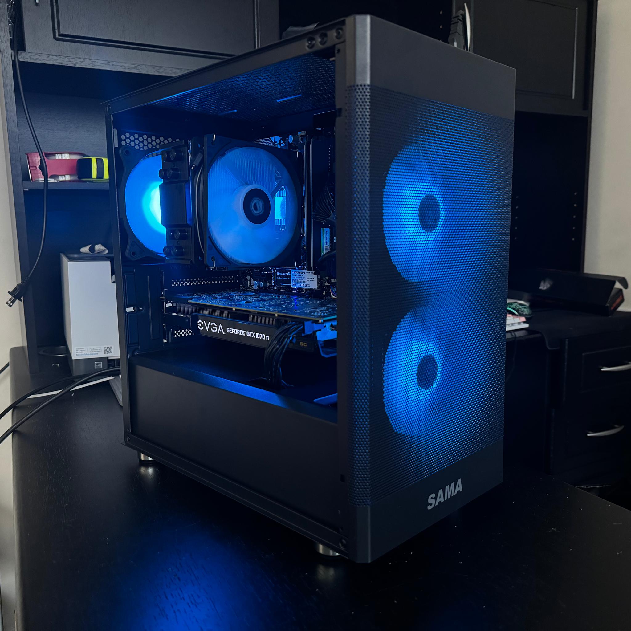🌀💙🦋 Ryzen 5 3600 Gtx 1070 TI Gaming Computer!