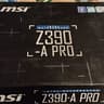 MSI Z390-A Pro Motherboard + CPU