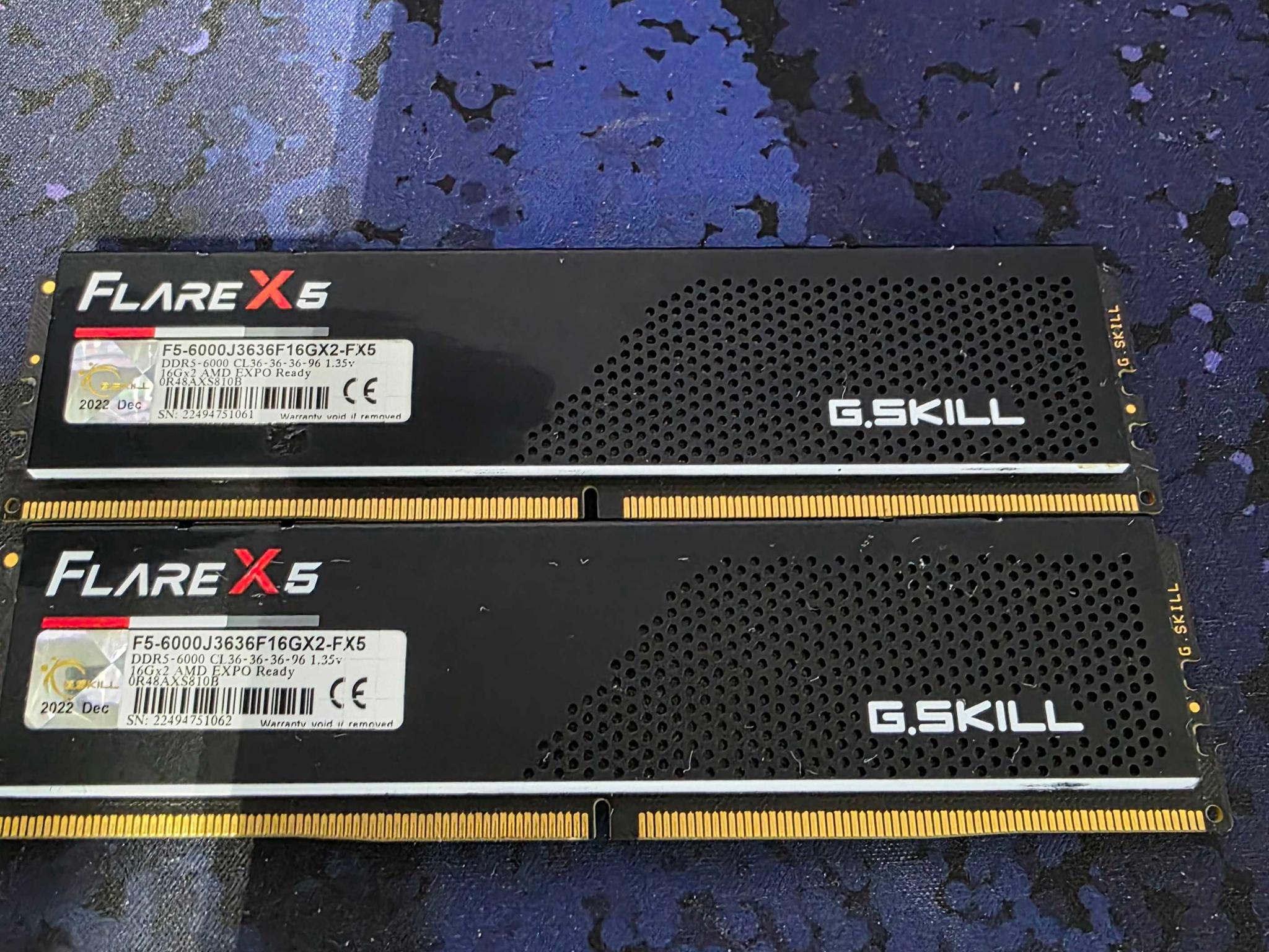 G.Skill Flare X5 Series 32GB (2 x 16GB) DDR5-6000 PC5-48000 CL36