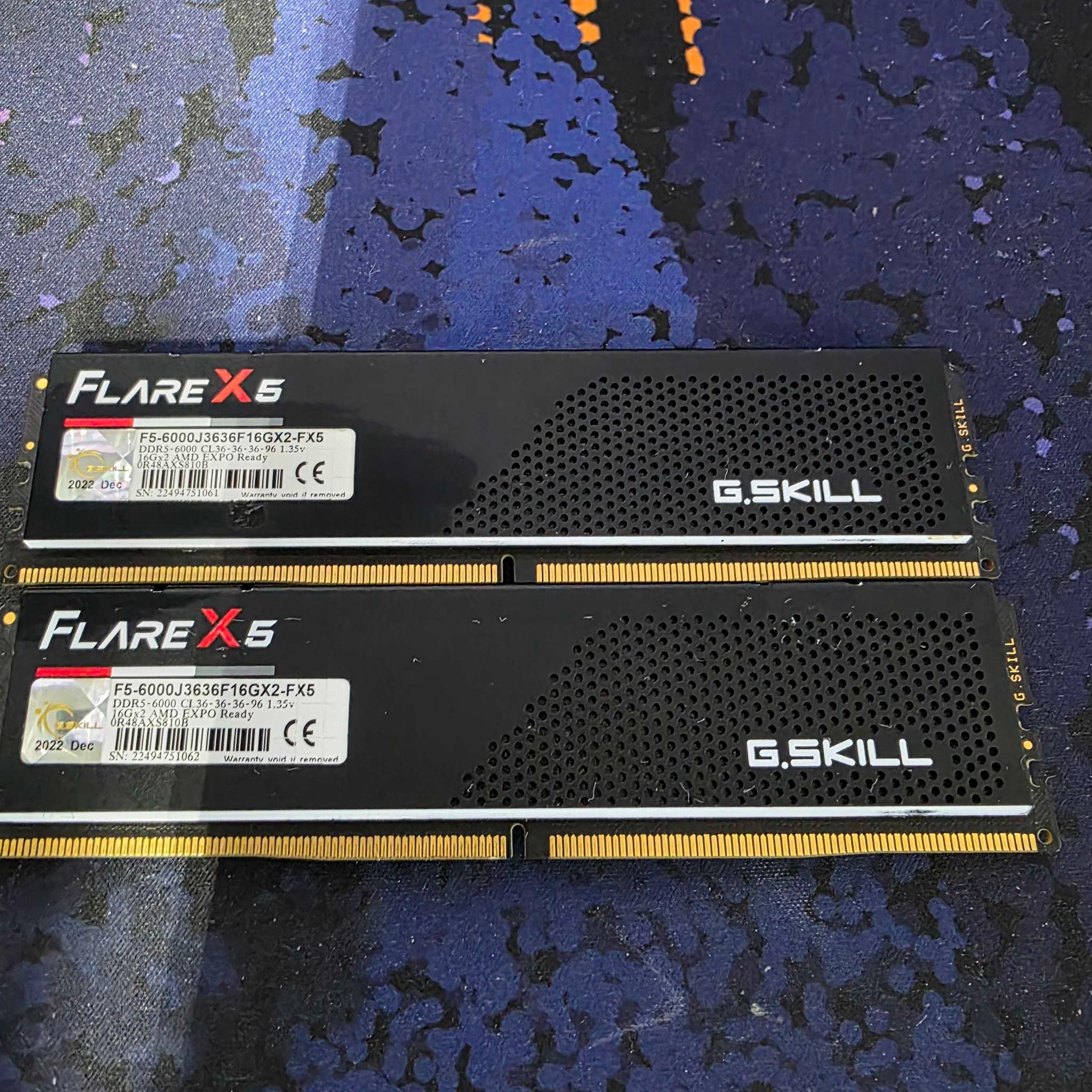 G.Skill Flare X5 Series 32GB (2 x 16GB) DDR5-6000 PC5-48000 CL36