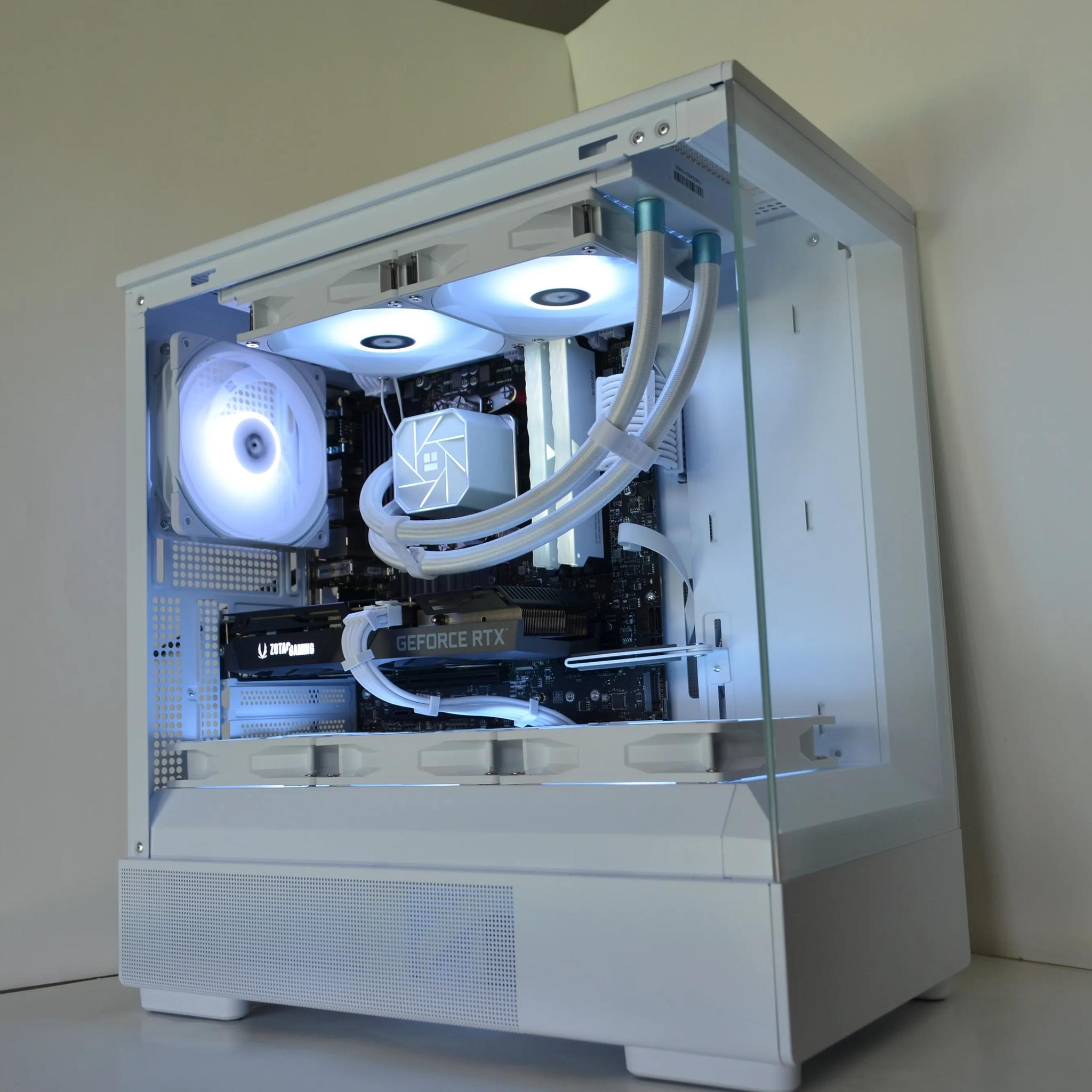 ❄️Glacier🧊- RTX 3060 Ti - Ryzen 5 5500 - 1tb NVME - 16gb RAM - 💧Liquid Cooled🧊