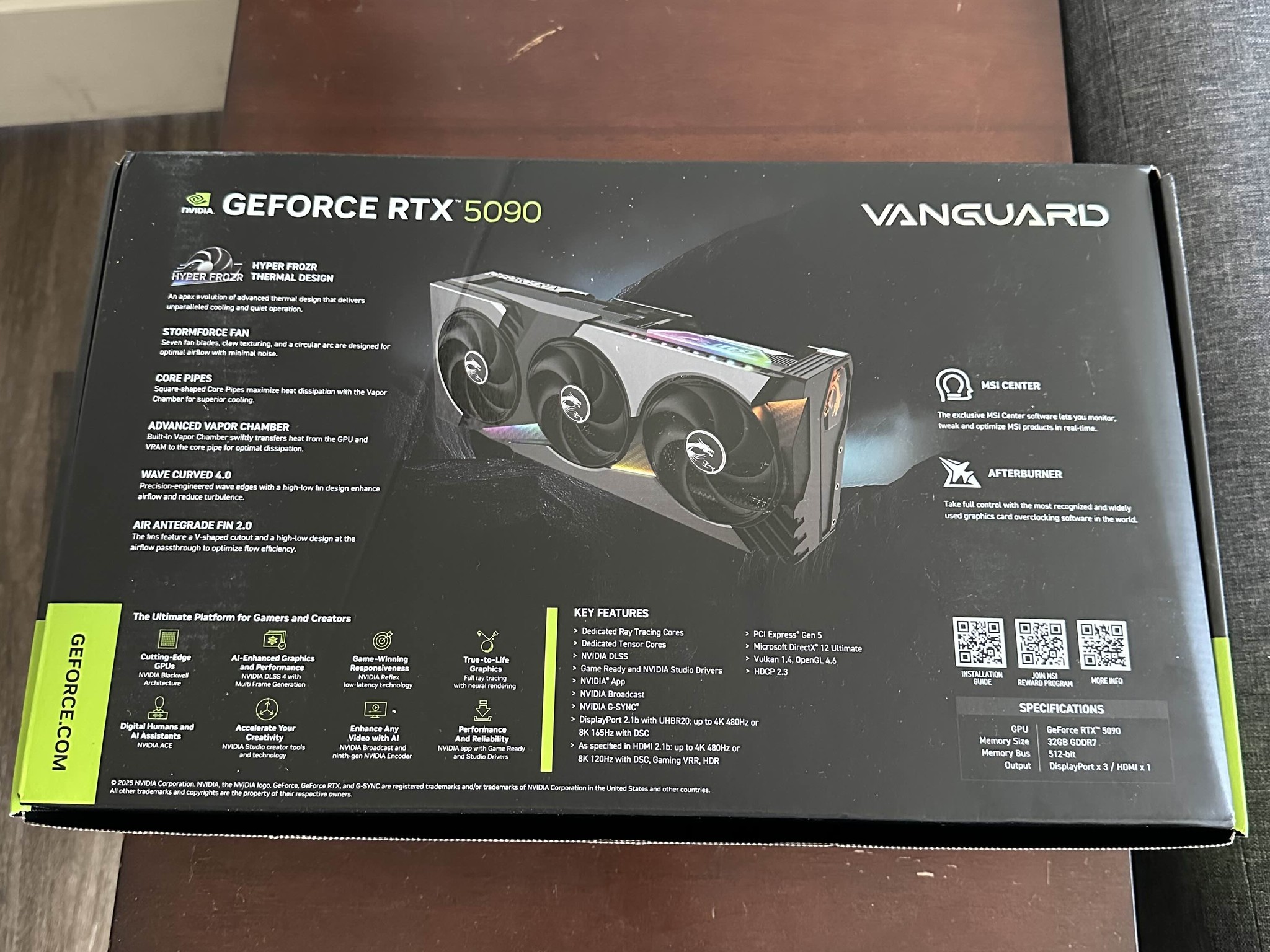 MSI Vanguard RTX 5090