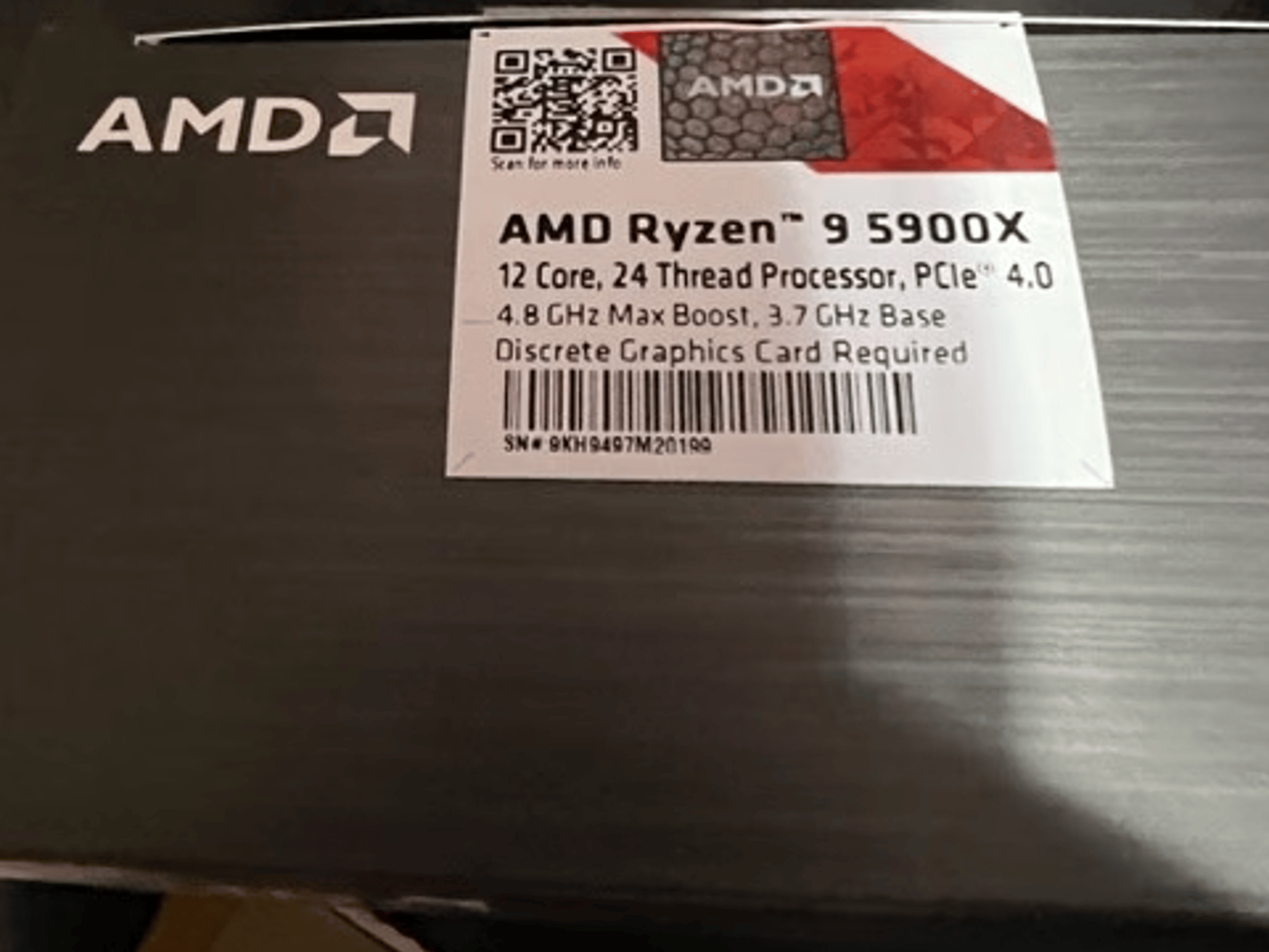 AMD Ryzen 9 5900X - Ryzen 9 5000 Series Vermeer (Zen 3) 12-Core 3.7 GHz Socket AM4 