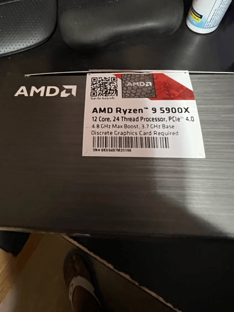 AMD Ryzen 9 5900X - Ryzen 9 5000 Series Vermeer (Zen 3) 12-Core 3.7 GHz Socket AM4 