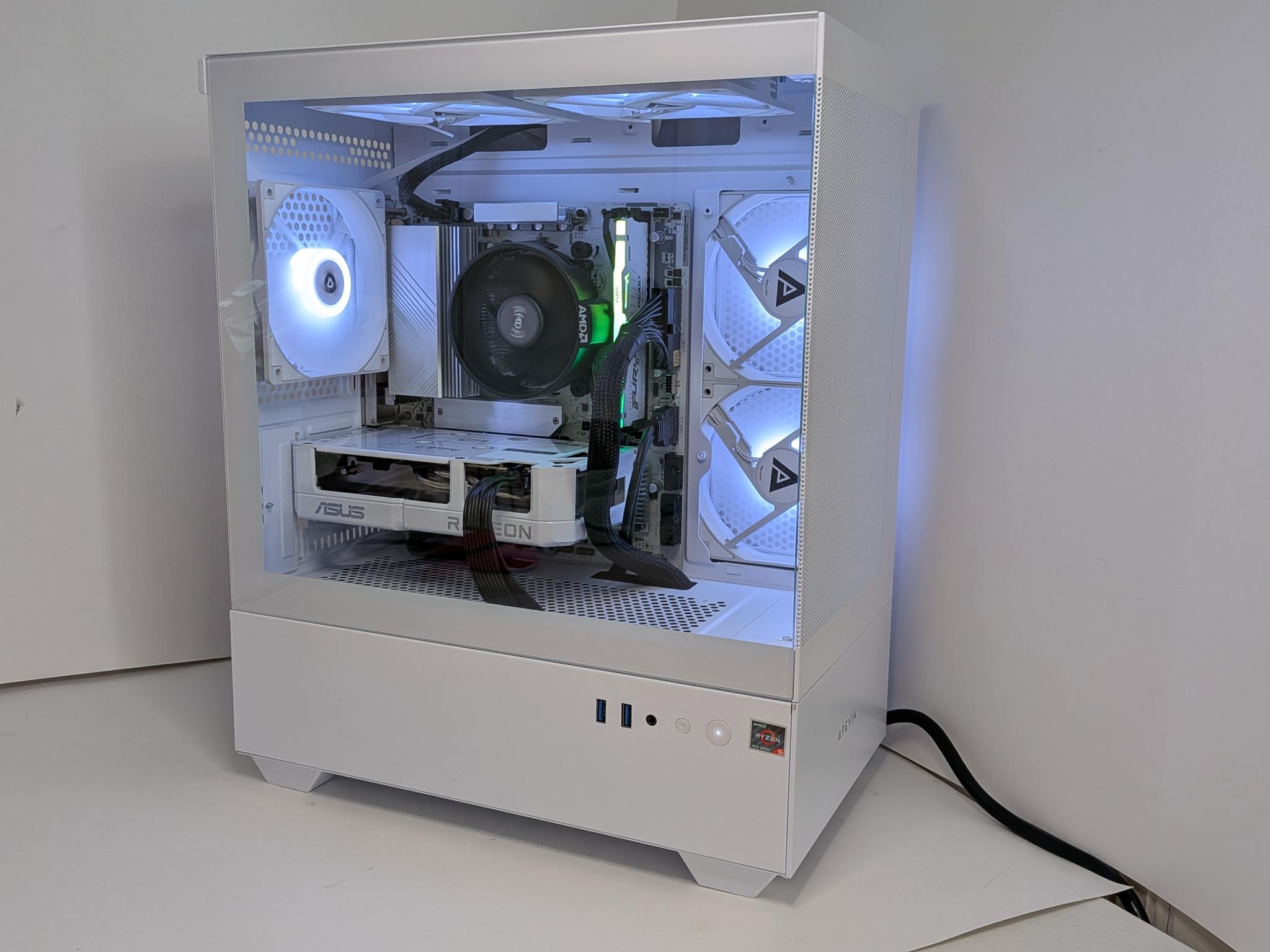 New ALL AMD AM5 Custom Gaming PC Lunar White