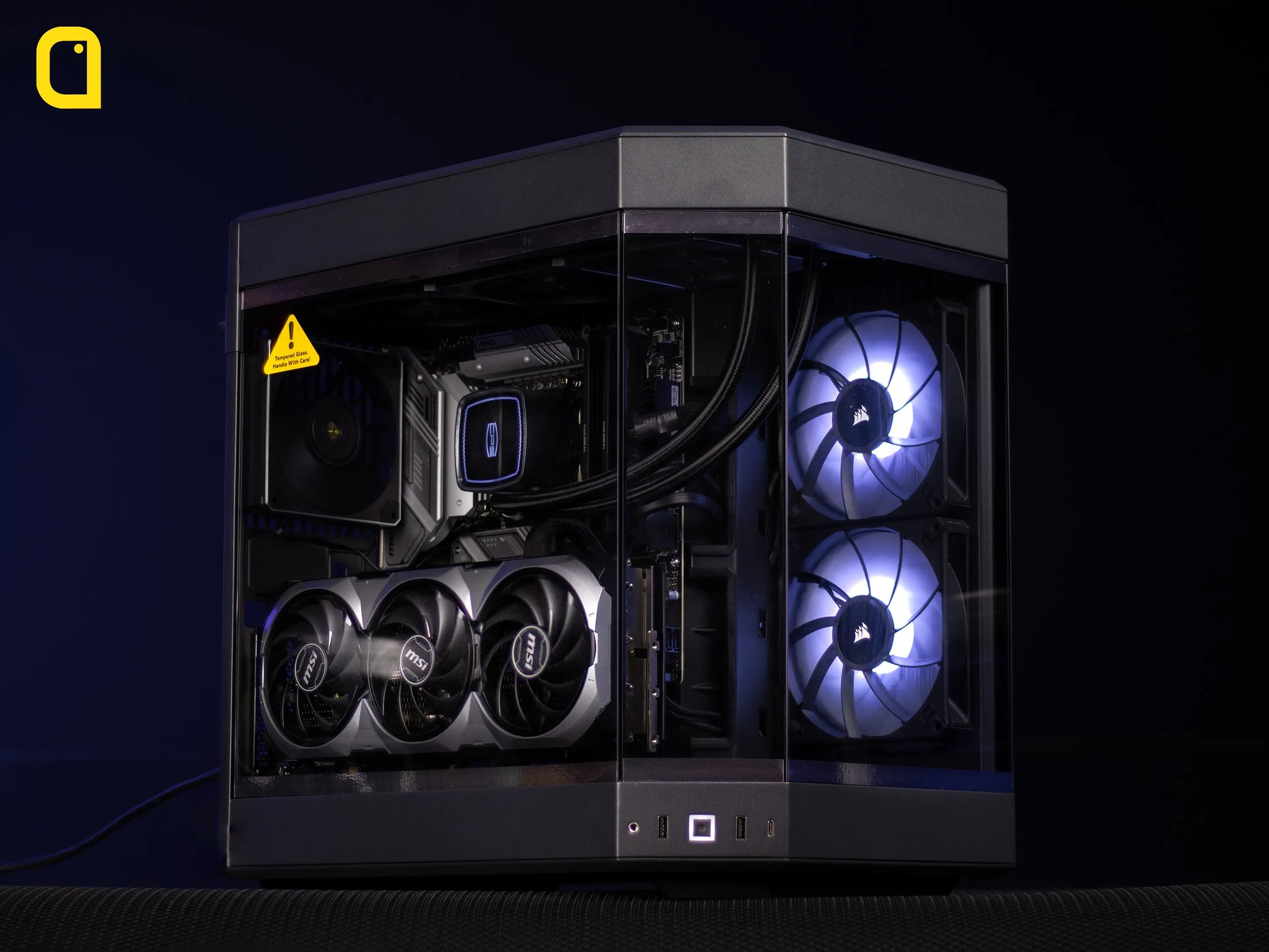 “CorpoSteel” RTX 4080 Super I9 14900K 64GB Windows 11 2TB Workstation Gaming PC