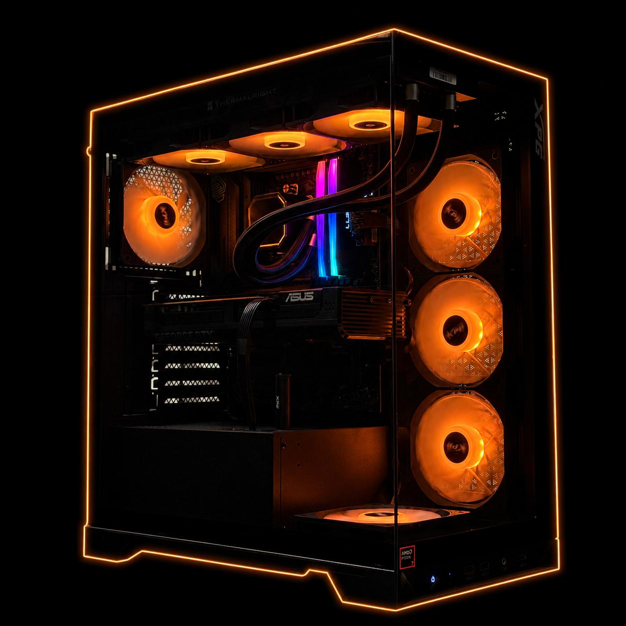Creator Pc High End System / RTX 5070 Ti / Ryzen 7 9850X3D / 32GB DDR5 / 2TB SSD / Warranty included