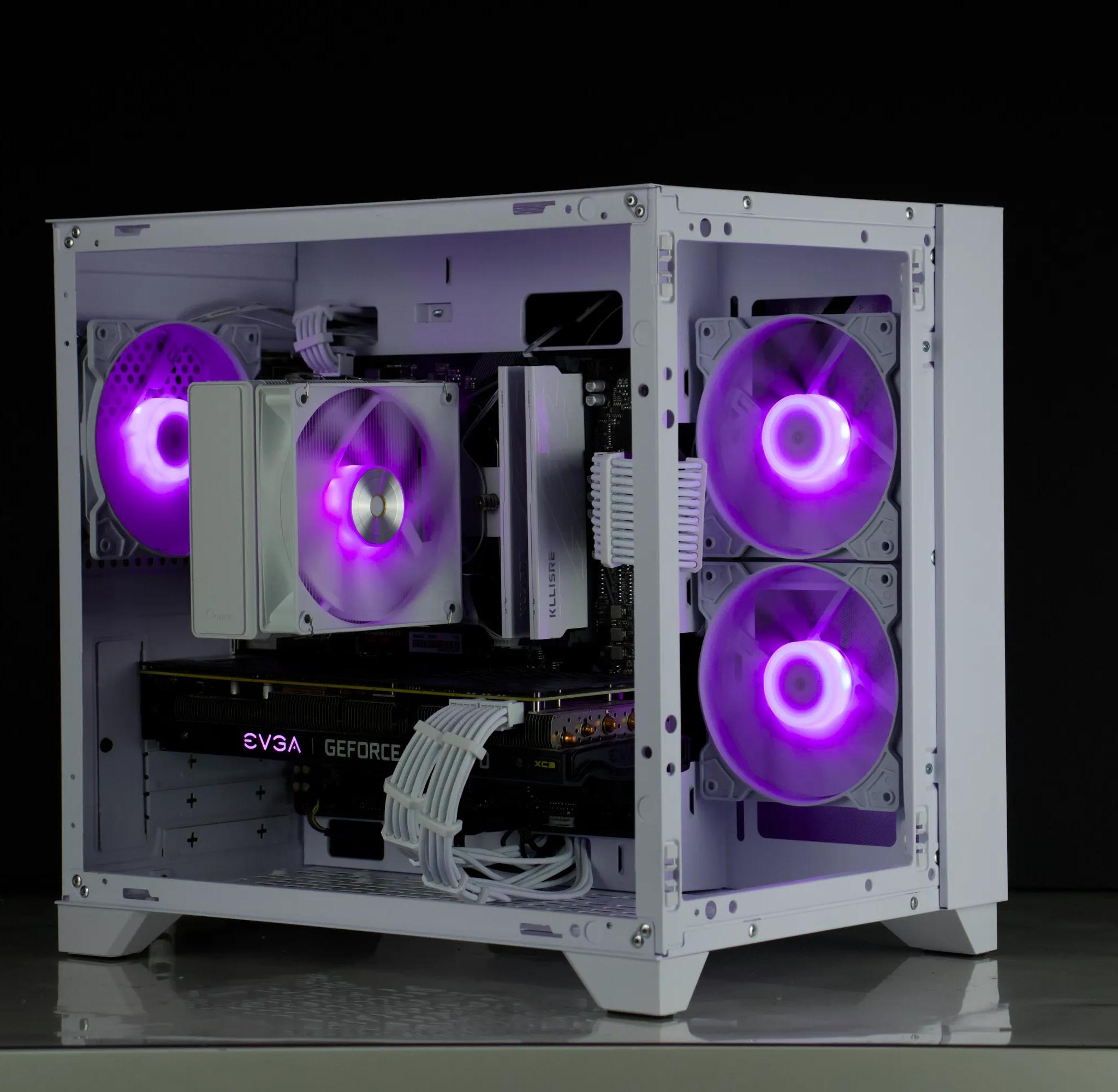 💎❅White Gaming PC – RTX 3070, Ryzen 5 5600X, 32GB, 1TB SSD - RGB, WiFi💎❅