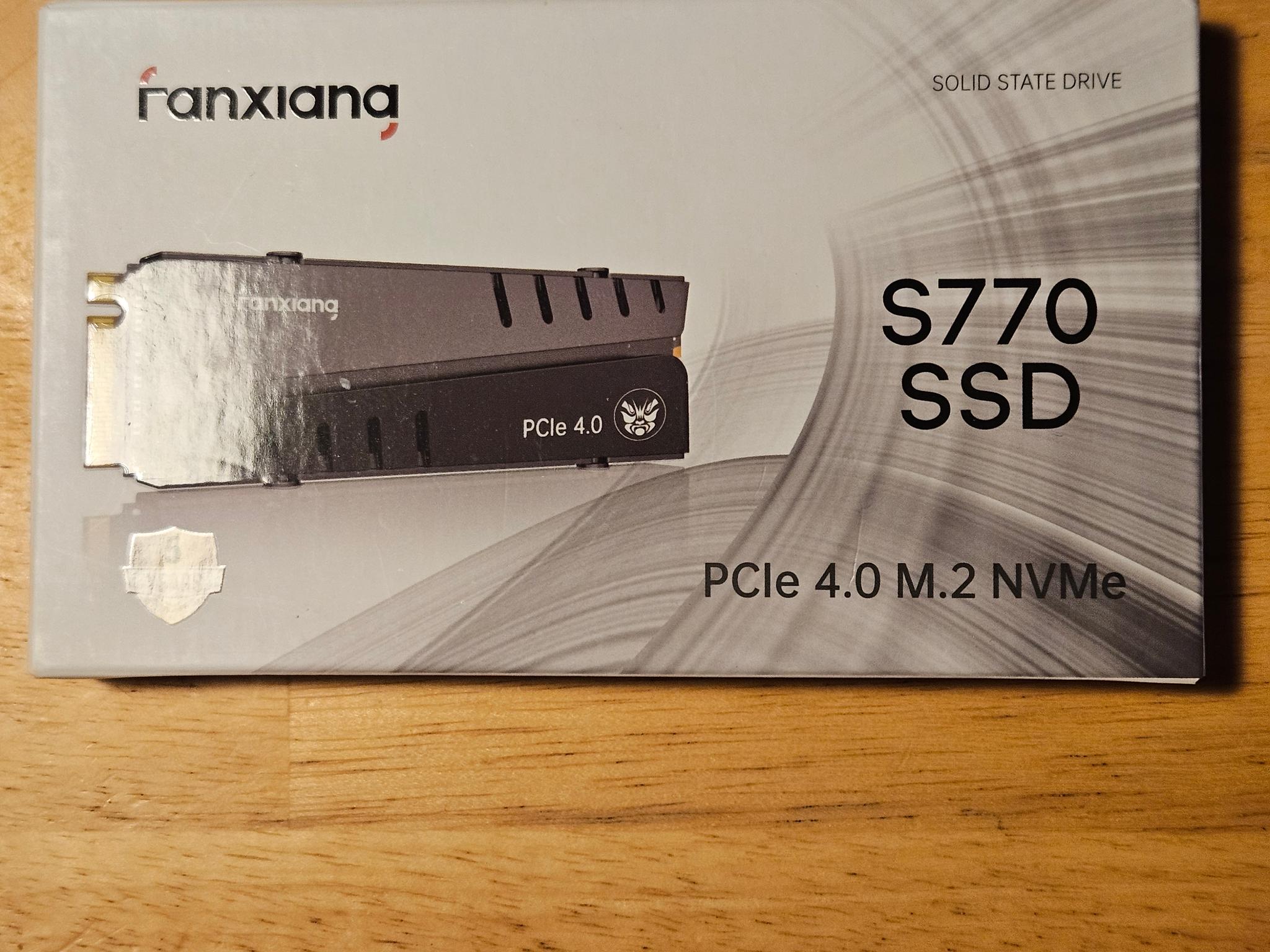 Fanxiang S 770 4TB nvme ssd with dram cache