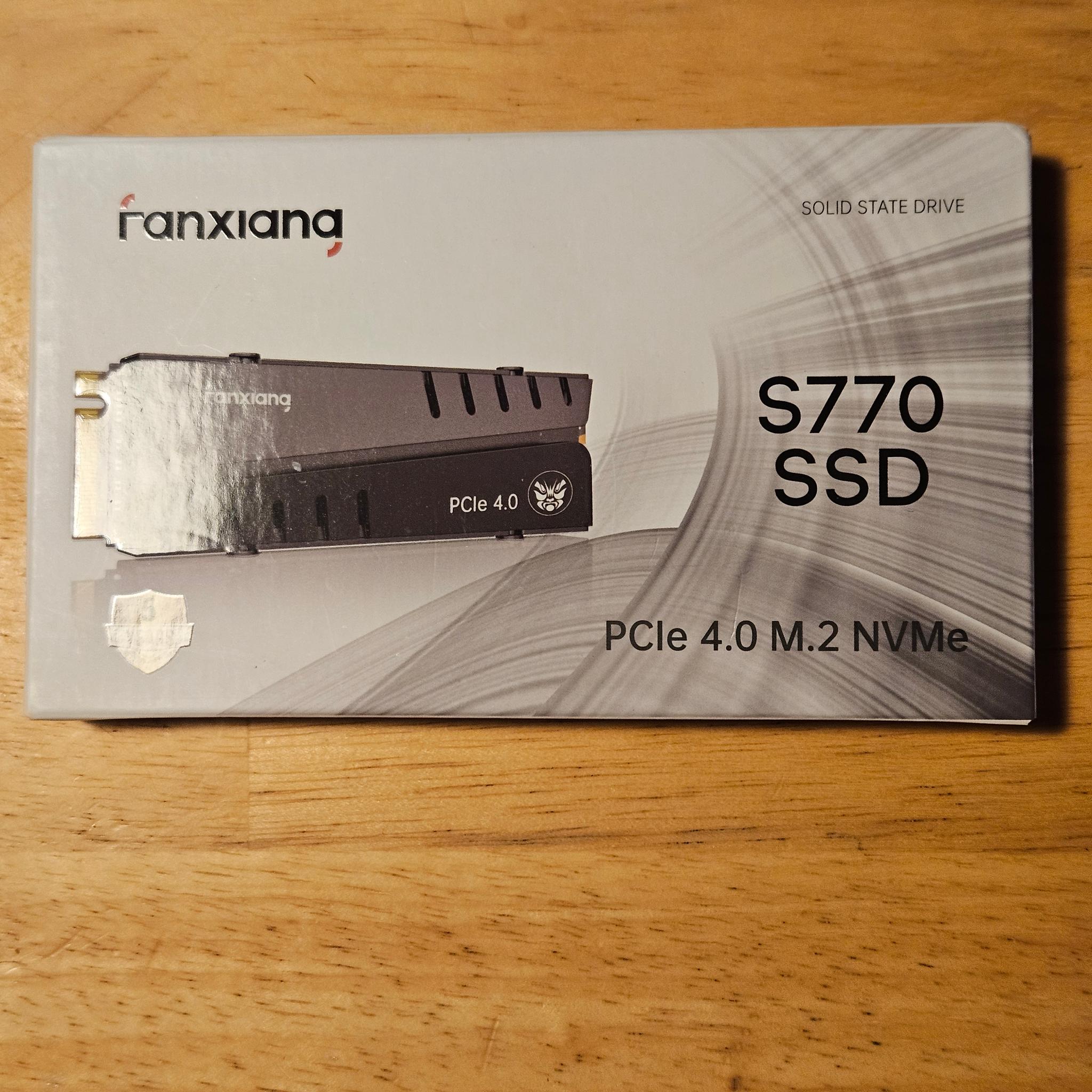 Fanxiang S 770 4TB nvme ssd with dram cache