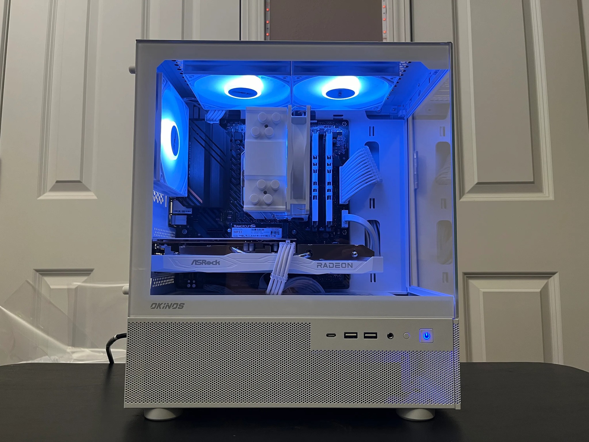 WHITE ARGB PC|RX 6600|RYZEN 5 5500|16GB RAM|500GB NVME