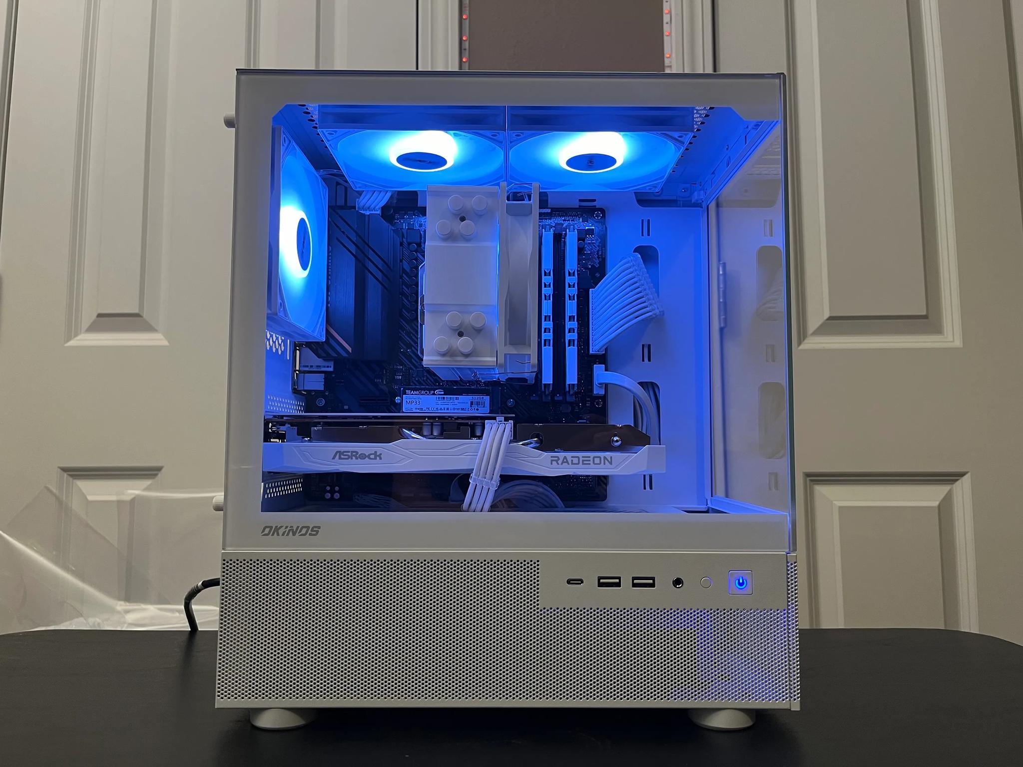 WHITE ARGB PC|RX 6600|RYZEN 5 5500|16GB RAM|500GB NVME