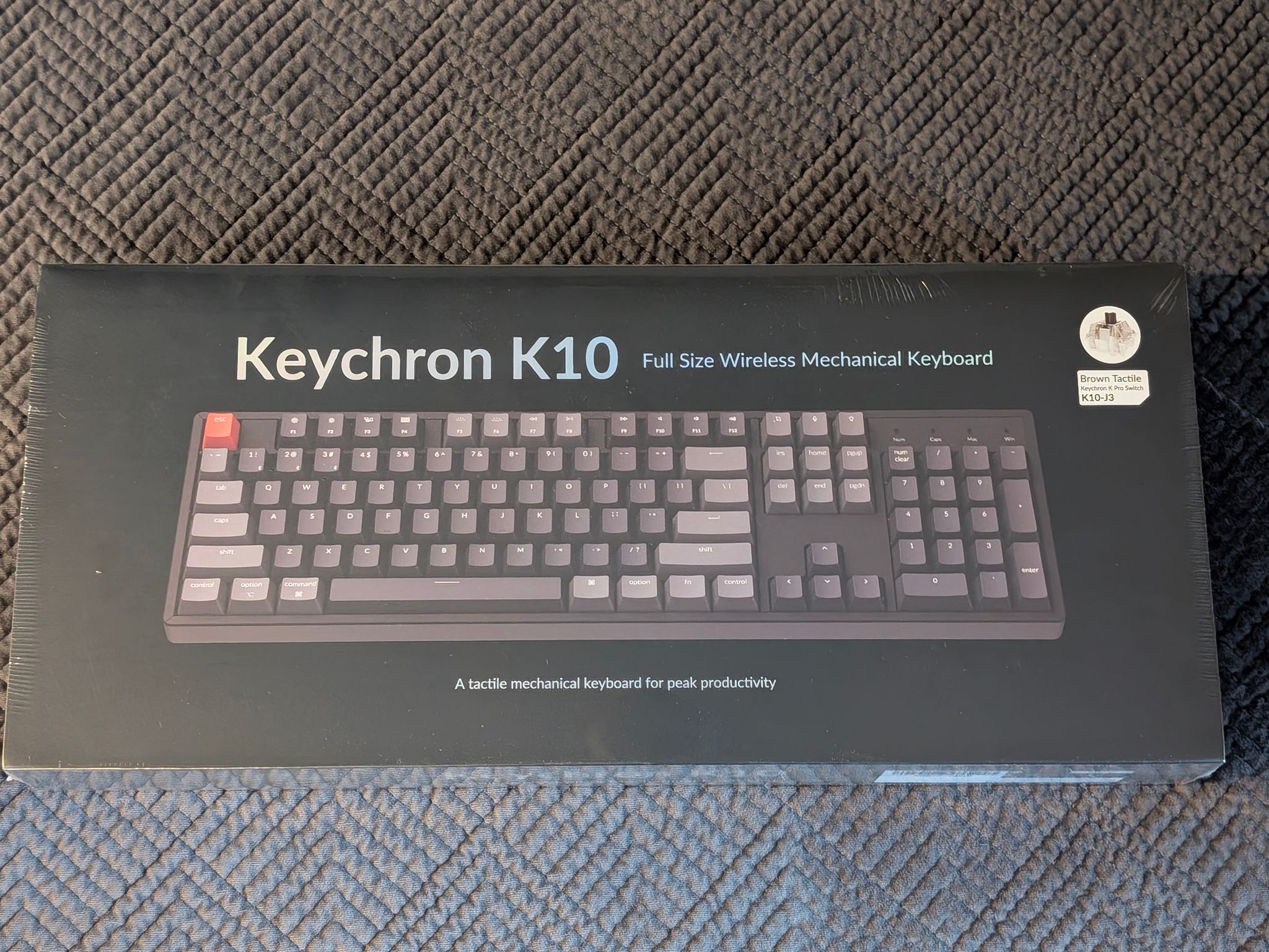 NEW! Keychron K10 RGB Full Size Layout Hot-Swappable Mechanical Keyboard - Aluminum Frame
