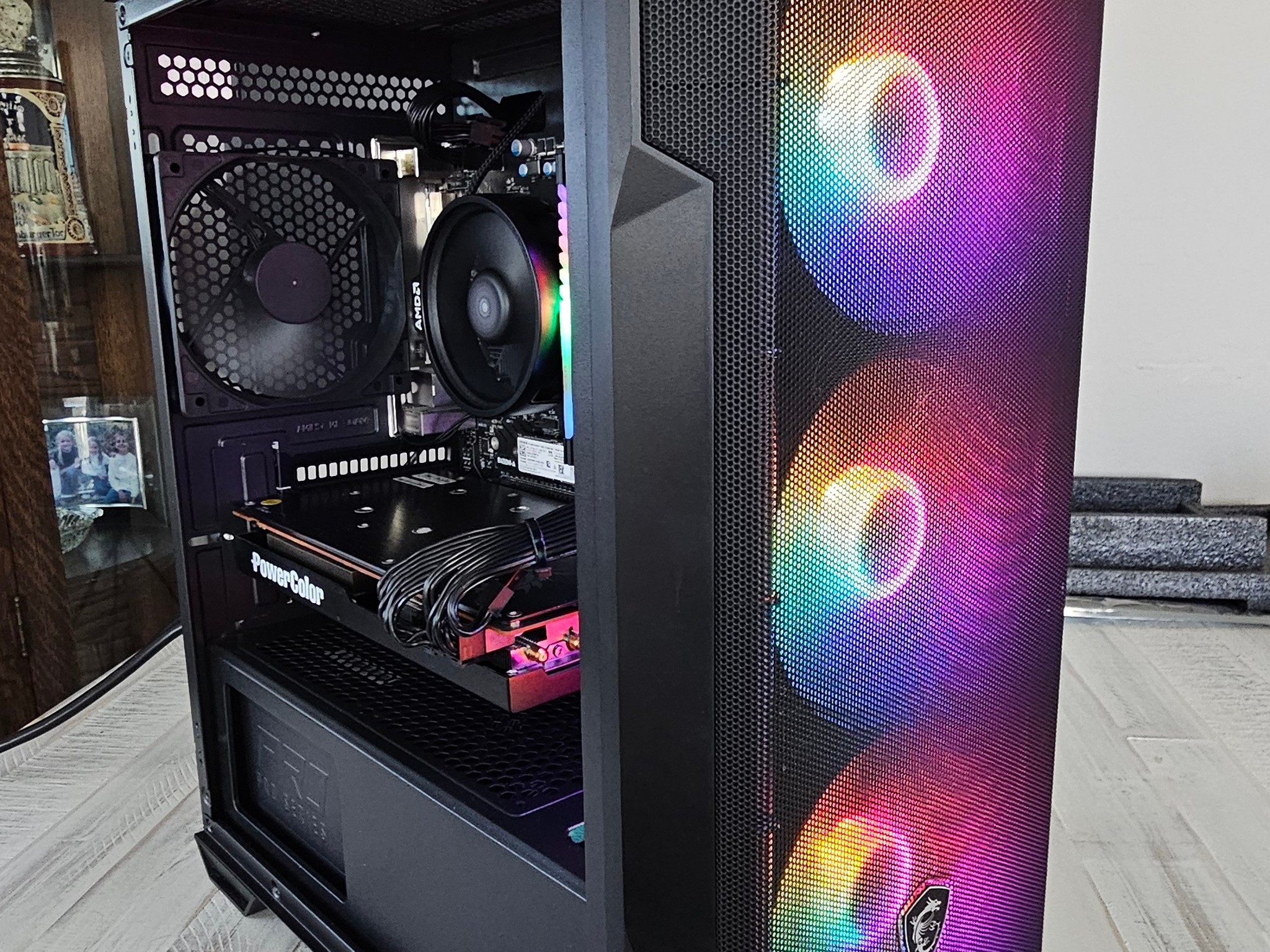Radeon RX 5700 XT Custom Gaming PC - Ryzen 5 5600G, 16GB RAM, 512GB NVMe