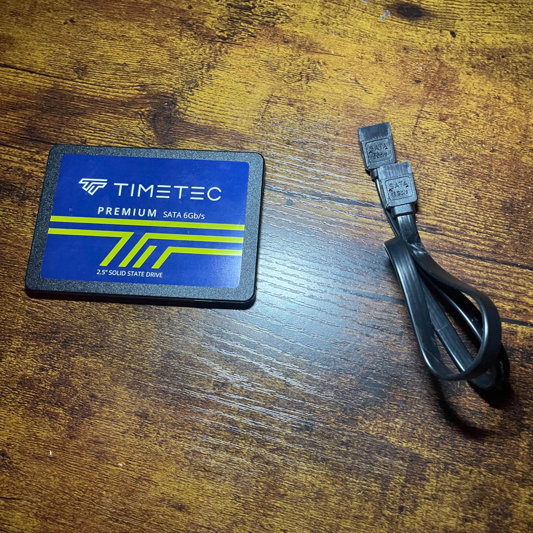512gb Timetec SATA SSD + Black SATA Cable