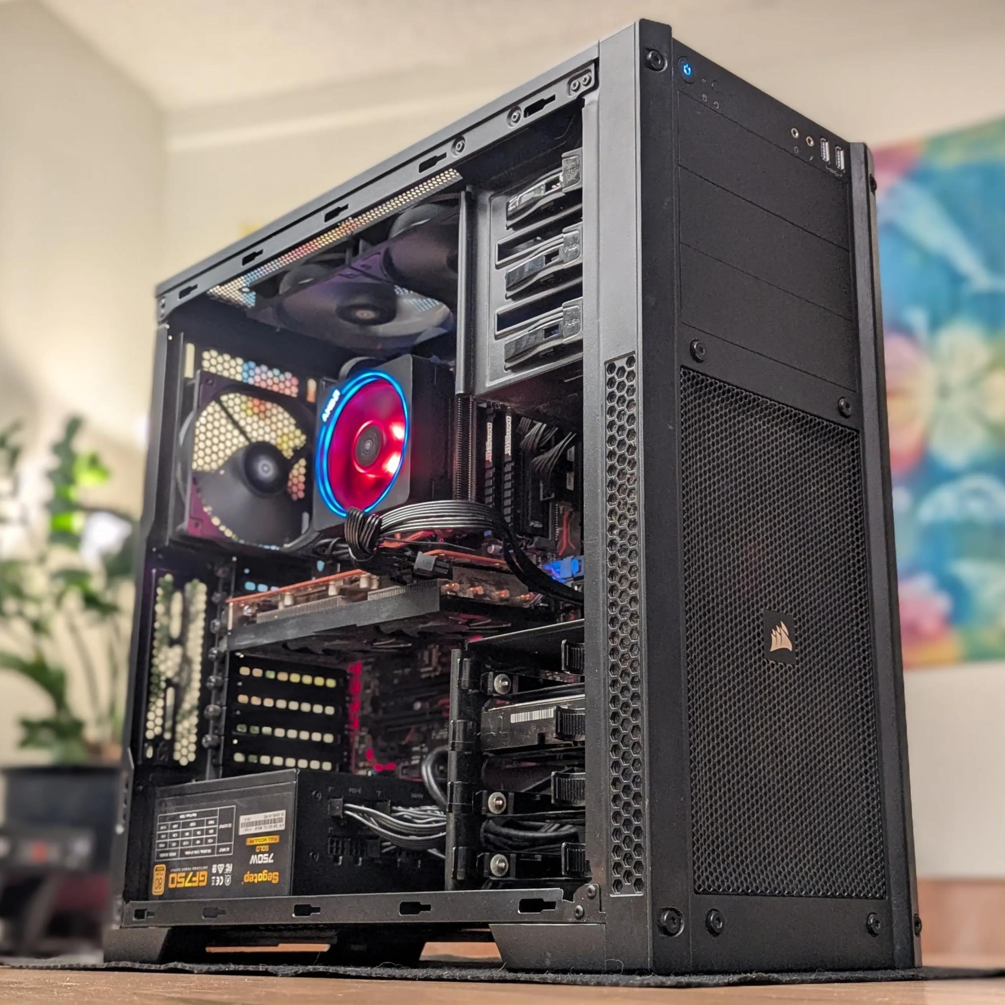 🔥 RED – Ryzen 5 5500 | RX 5700 XT | 16GB RAM | 1.5TB Storage | Windows 11 🔥