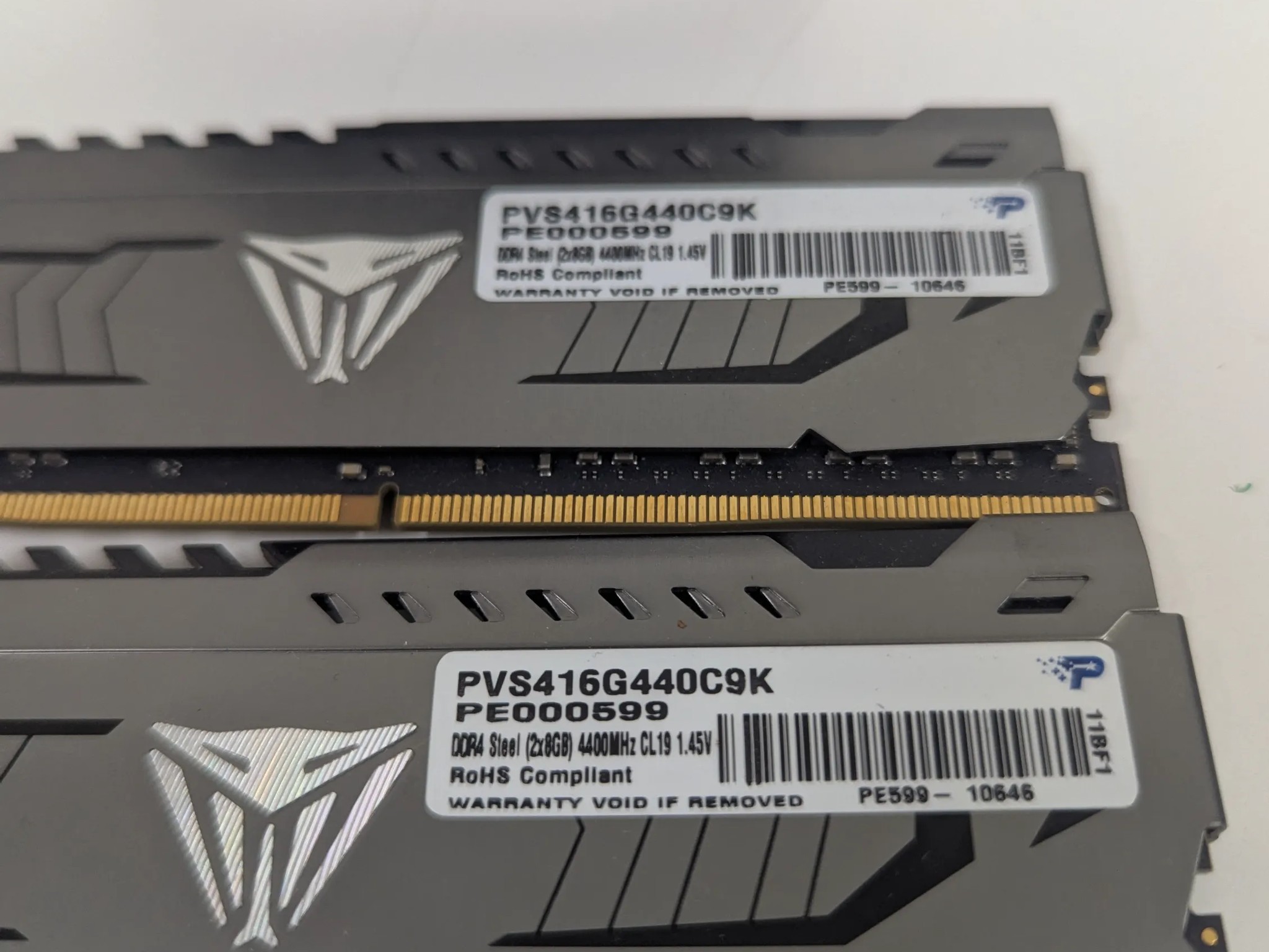 ⚡ Patriot Viper Steel DDR4 | 16GB (2x8GB) | 4400MHz CL19 | PVS416G440C9K