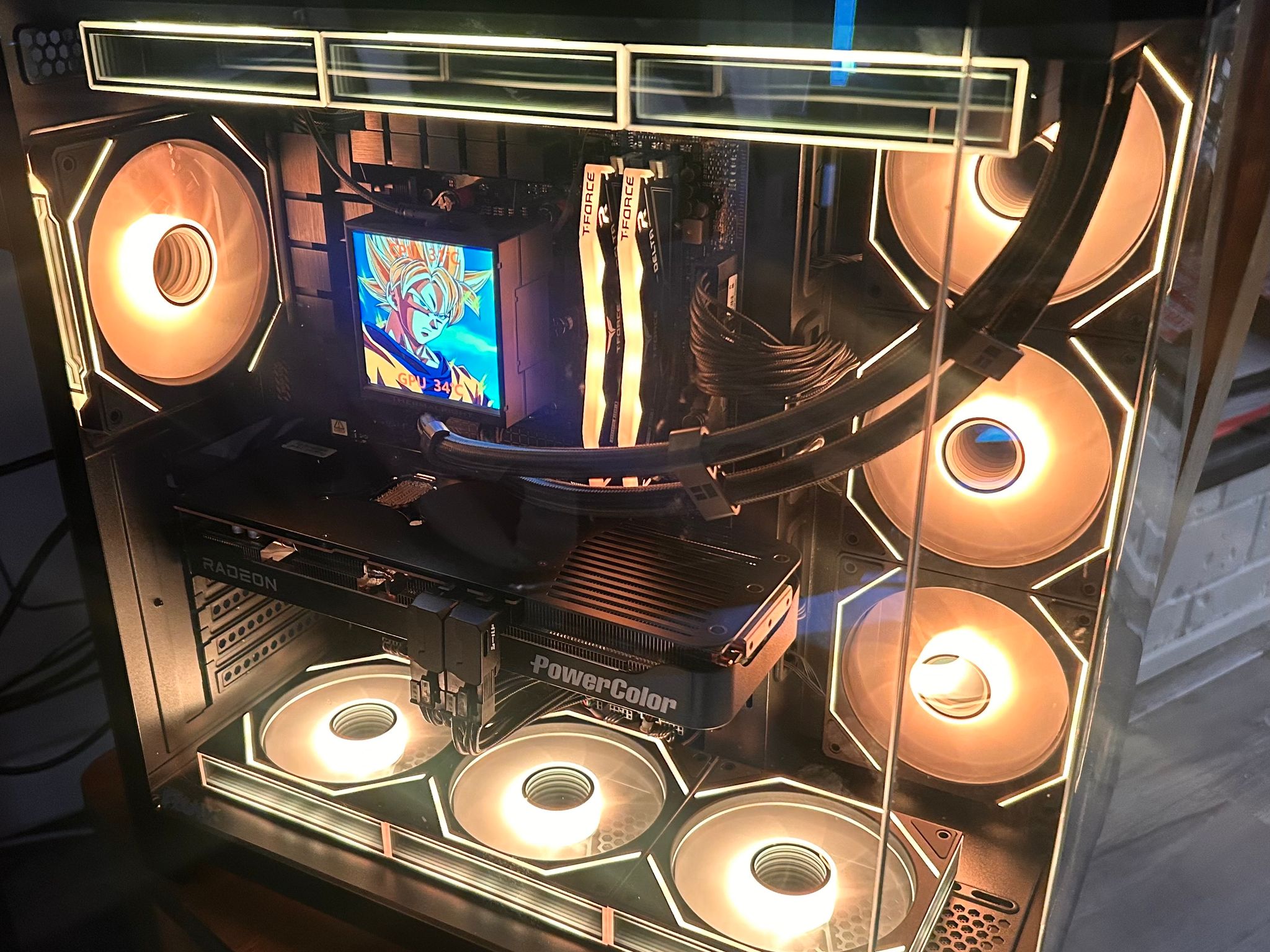 Custom RGB Gaming PC - Ryzen 7 9800x3d, Power Color Reaper Radeon RX 9070 XT, 16GB DDR5 RAM...