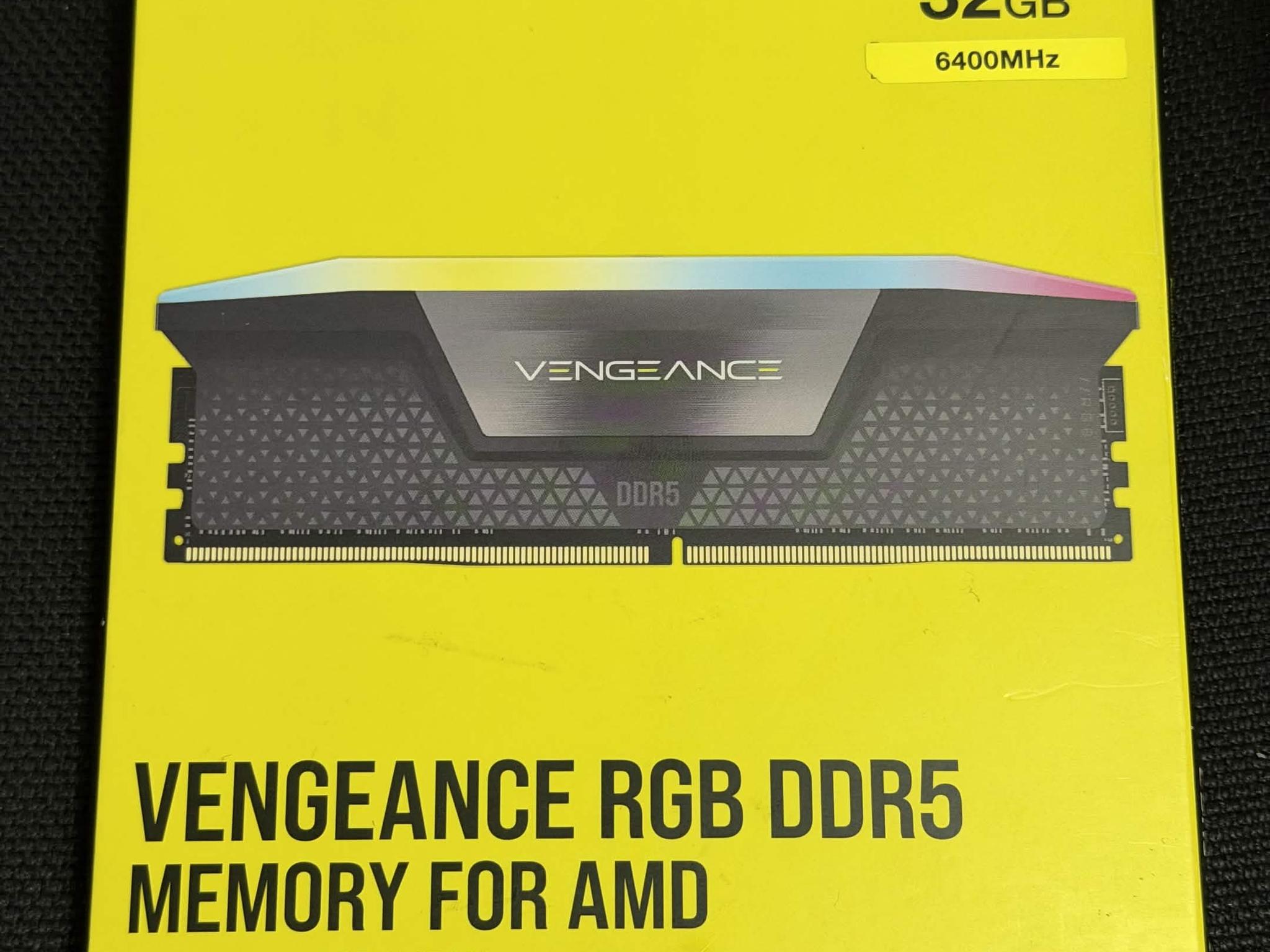 Corsair Vengeance RGB DDR5 CL32 32GB (2x16GB) 6400MHz