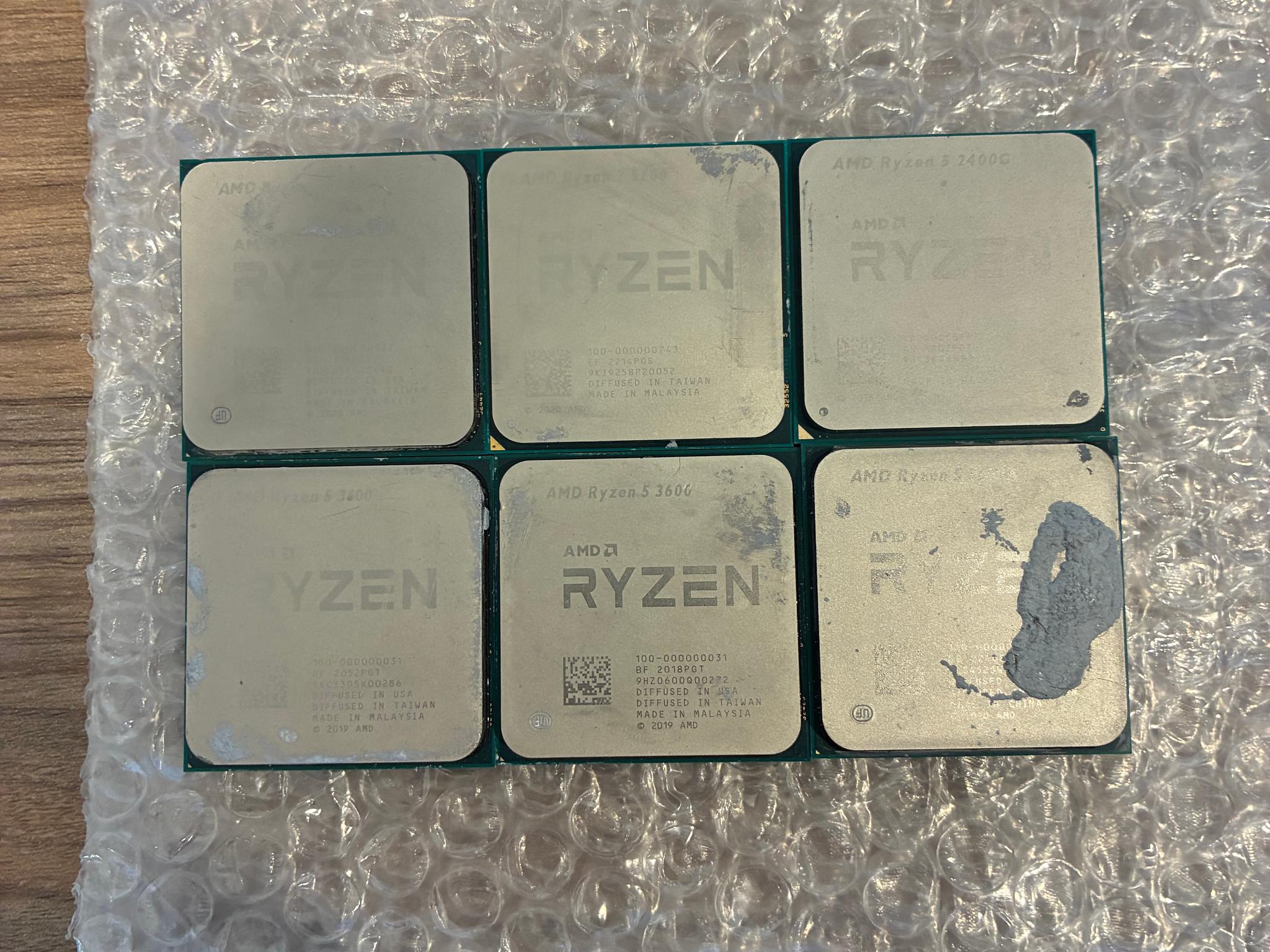 R7 5700, R5 5600, R5 5600X, R5 3600 x2, R5 2400g