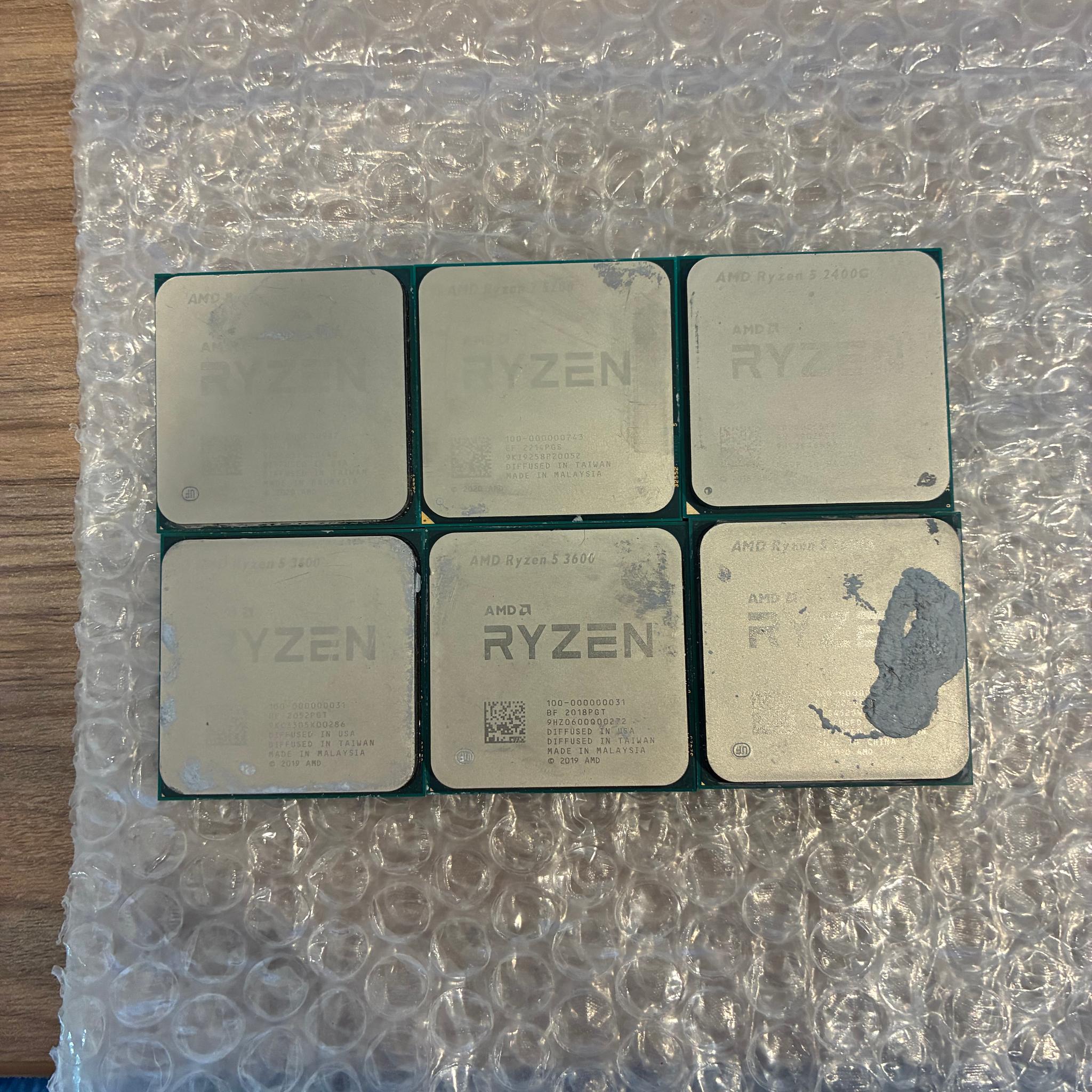 R7 5700, R5 5600, R5 5600X, R5 3600 x2, R5 2400g