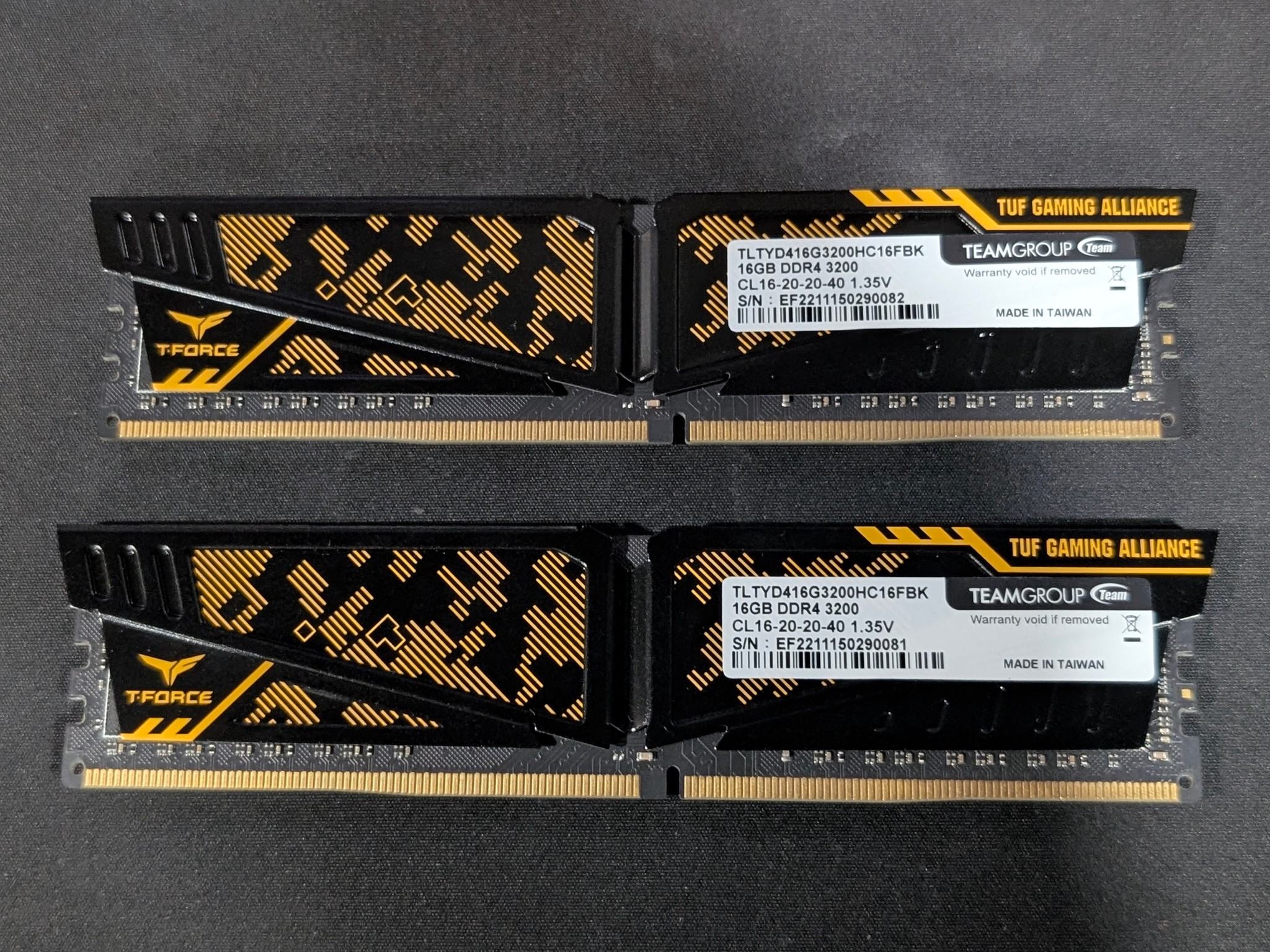 T-Force TUF GAMING ALLIANCE 32GB 3200MHz DDR4