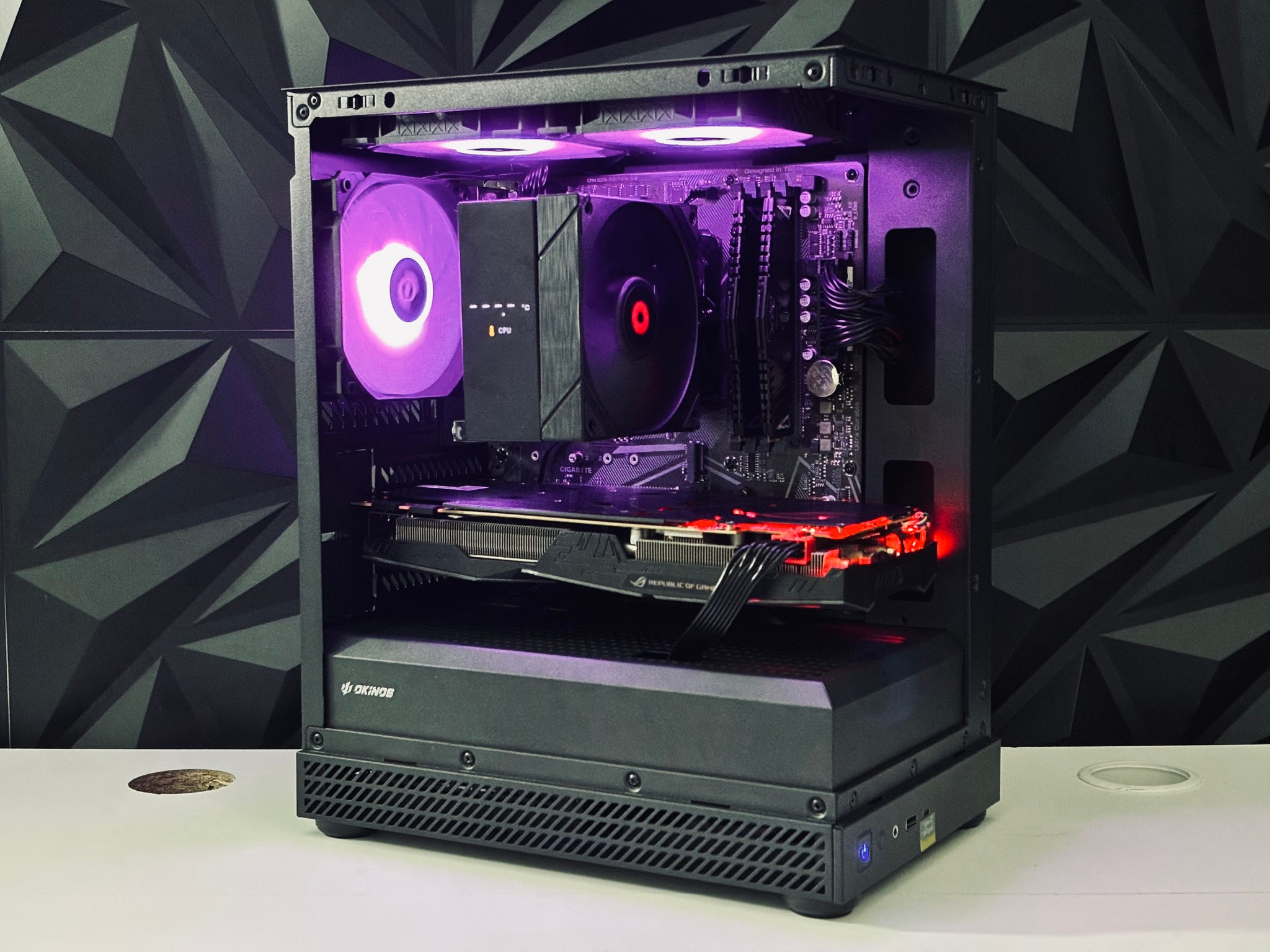 🧡🖤 Black Gaming PC - GTX 1070 / Ryzen 5 3600 / 16GB RAM  🖤🧡