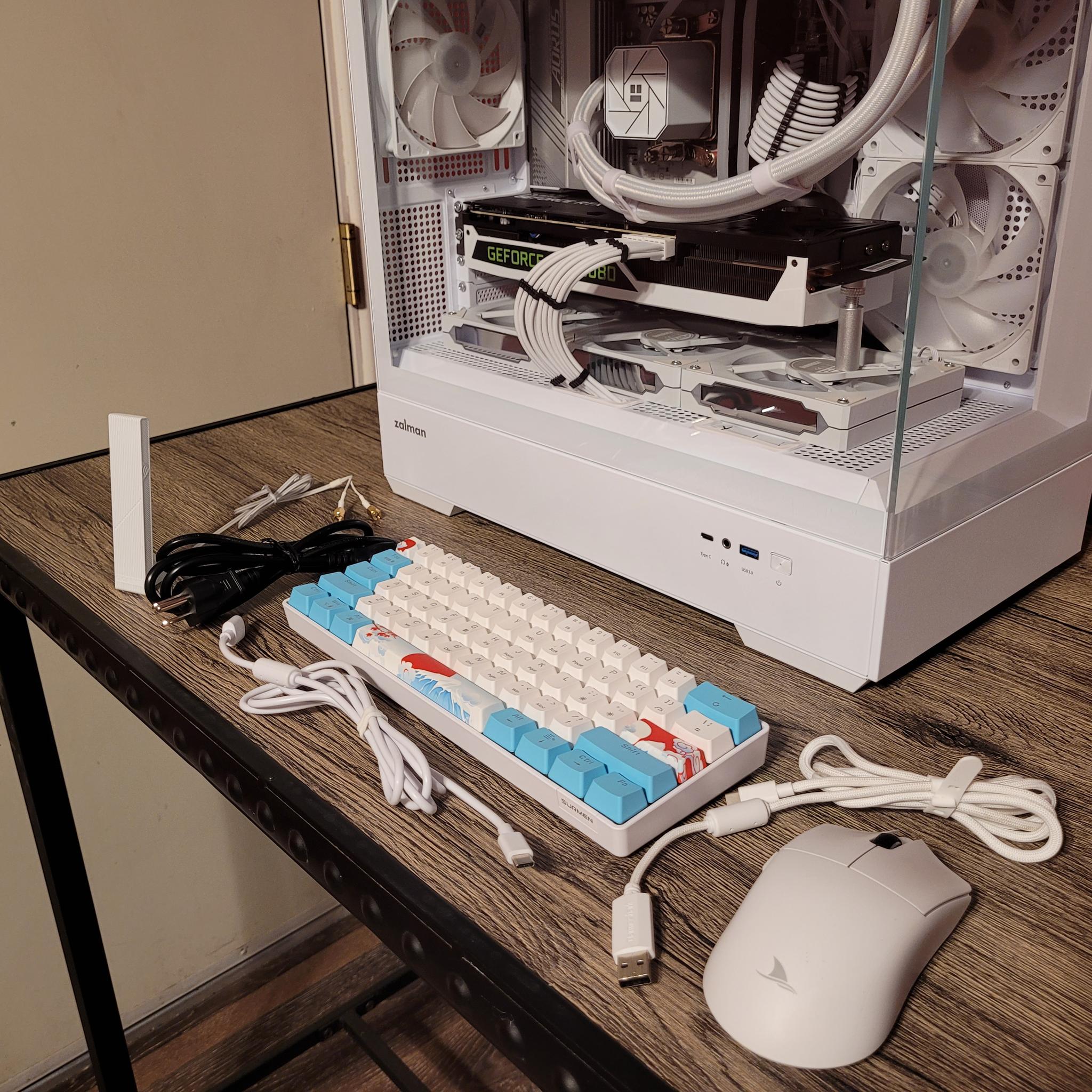 White RTX 3080 Gaming PC (Ryzen 5 7600X | 32GB RAM | 1TB SSD | WiFi 6 + BT)