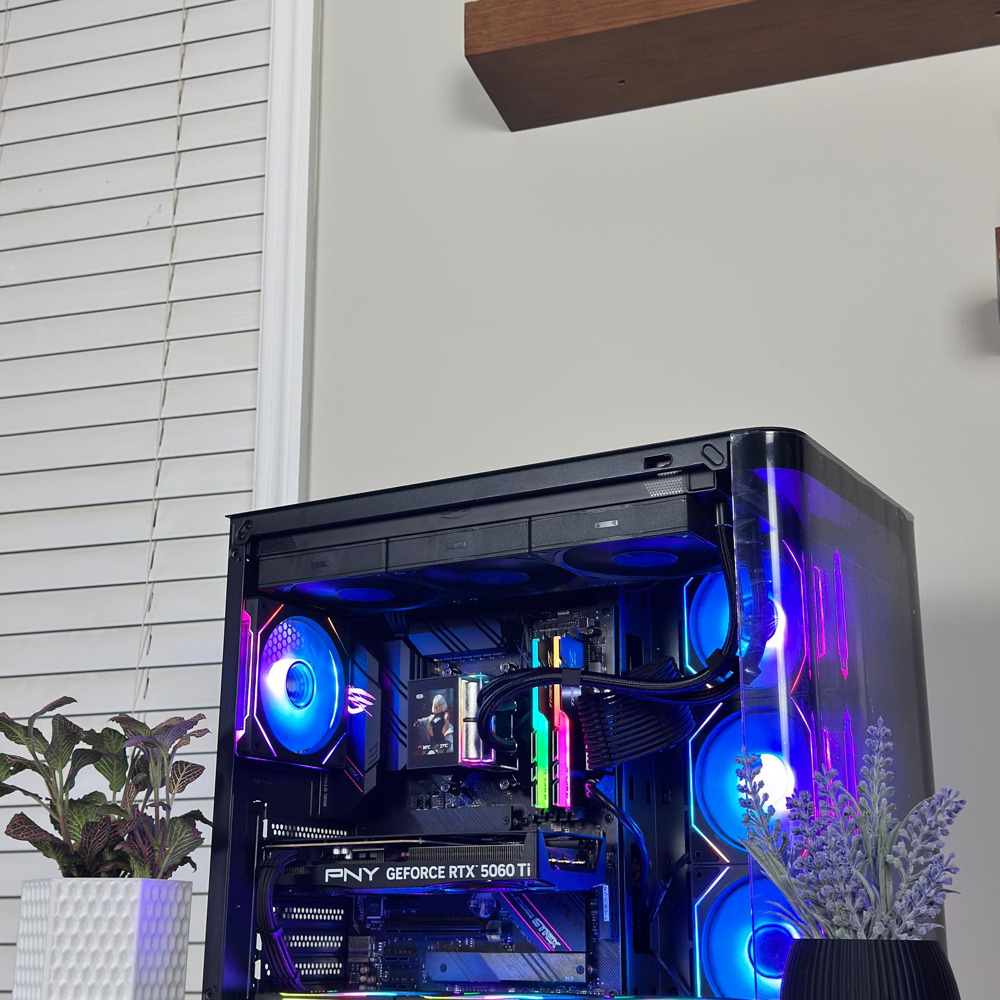 Ryzen 7 5800X | RTX 5060 Ti Gaming PC | 32 GB RAM | Smooth 1440p |  RGB + LCD AIO
